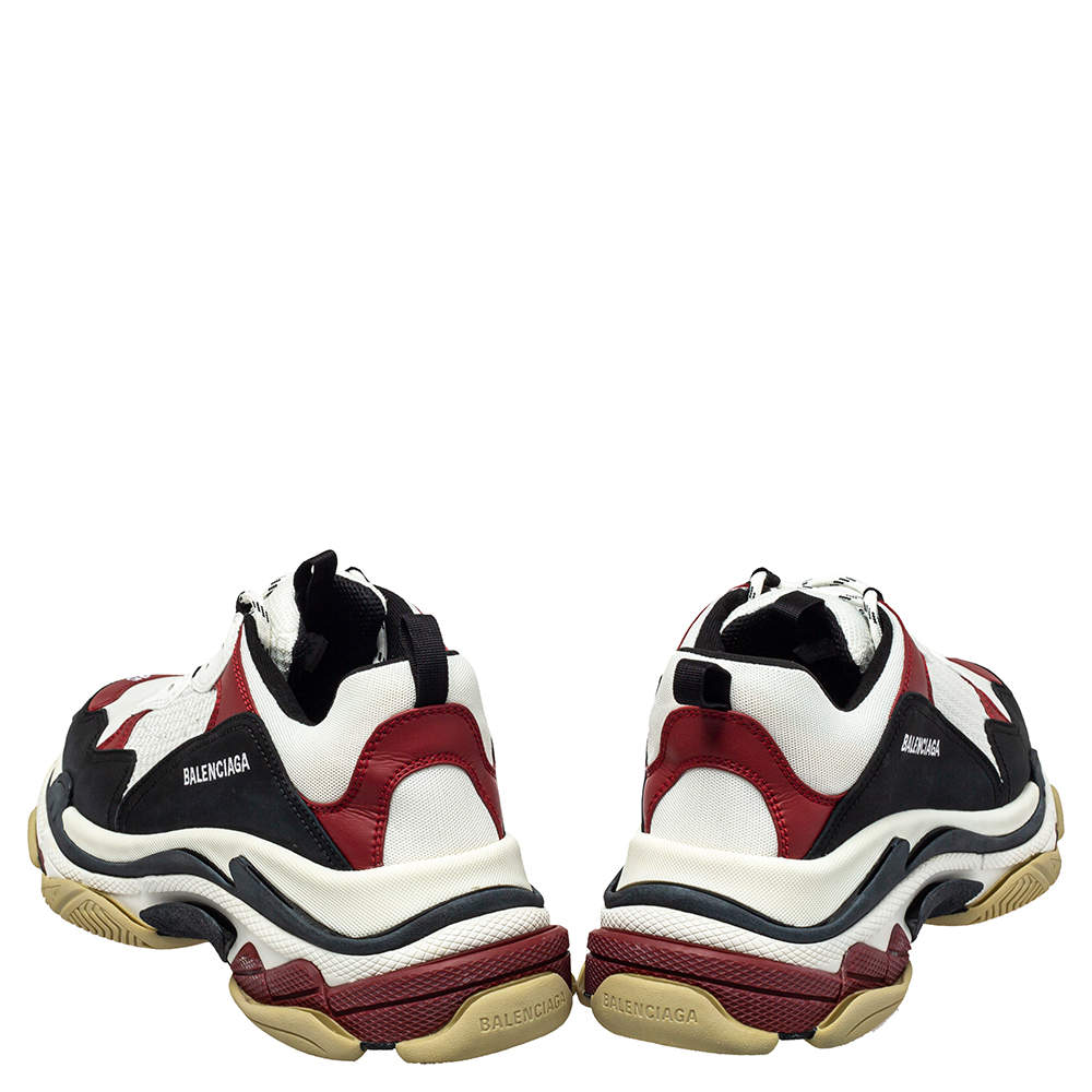 Balenciaga Multicolor Leather And Mesh Triple S Chunky Sneaker