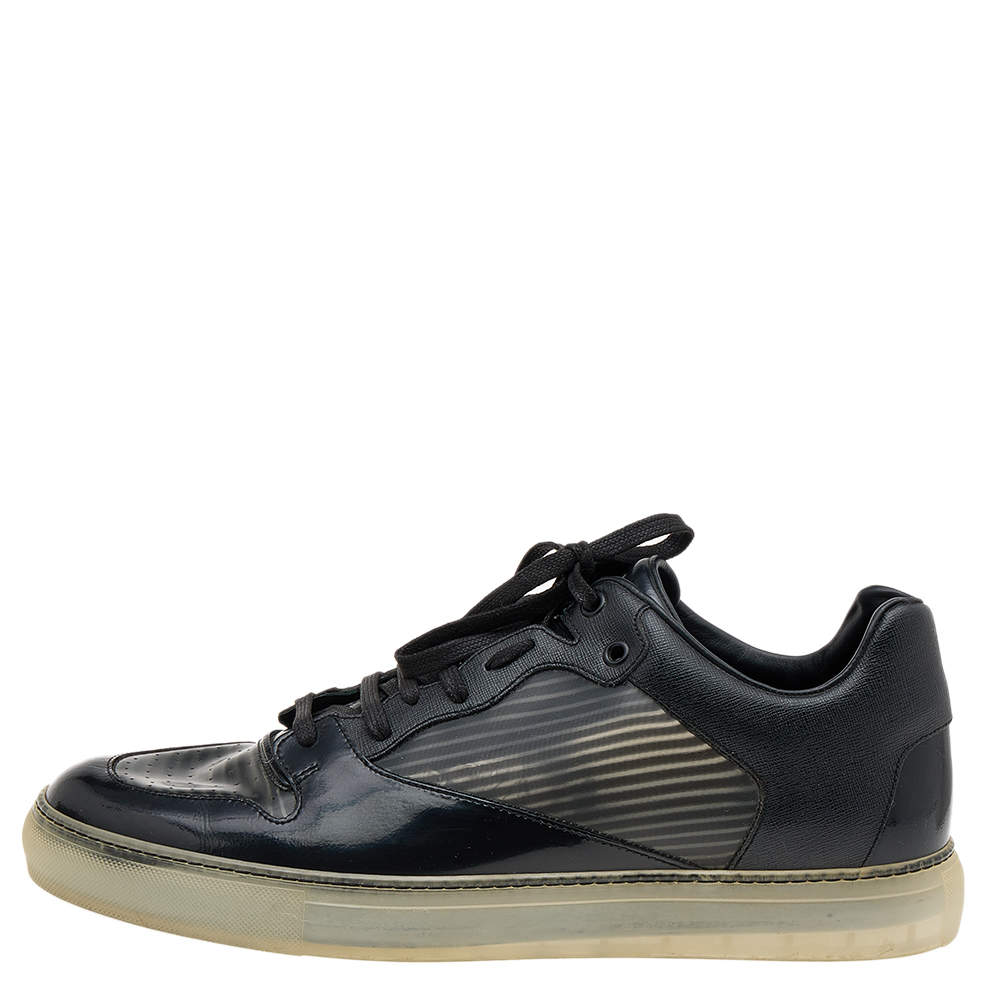 Balenciaga Black Patent Leather And Patchwork Low Sneakers Size 44 Balenciaga | TLC
