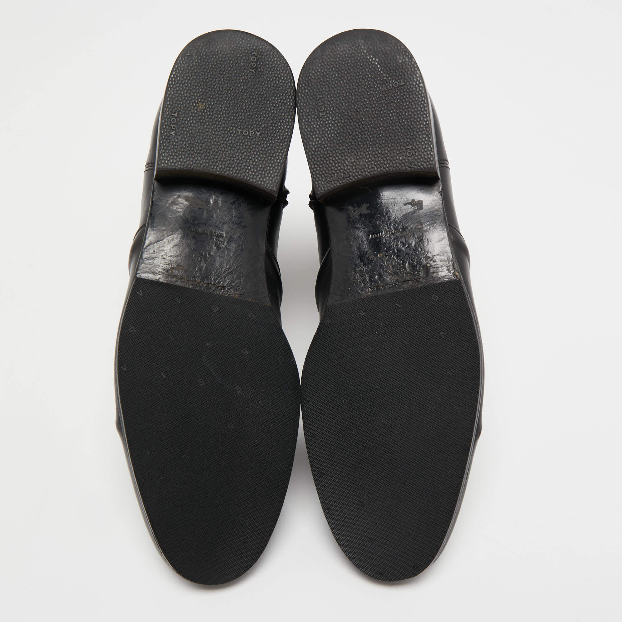 Leather boots Balenciaga Black size 42 EU in Leather - 37160861