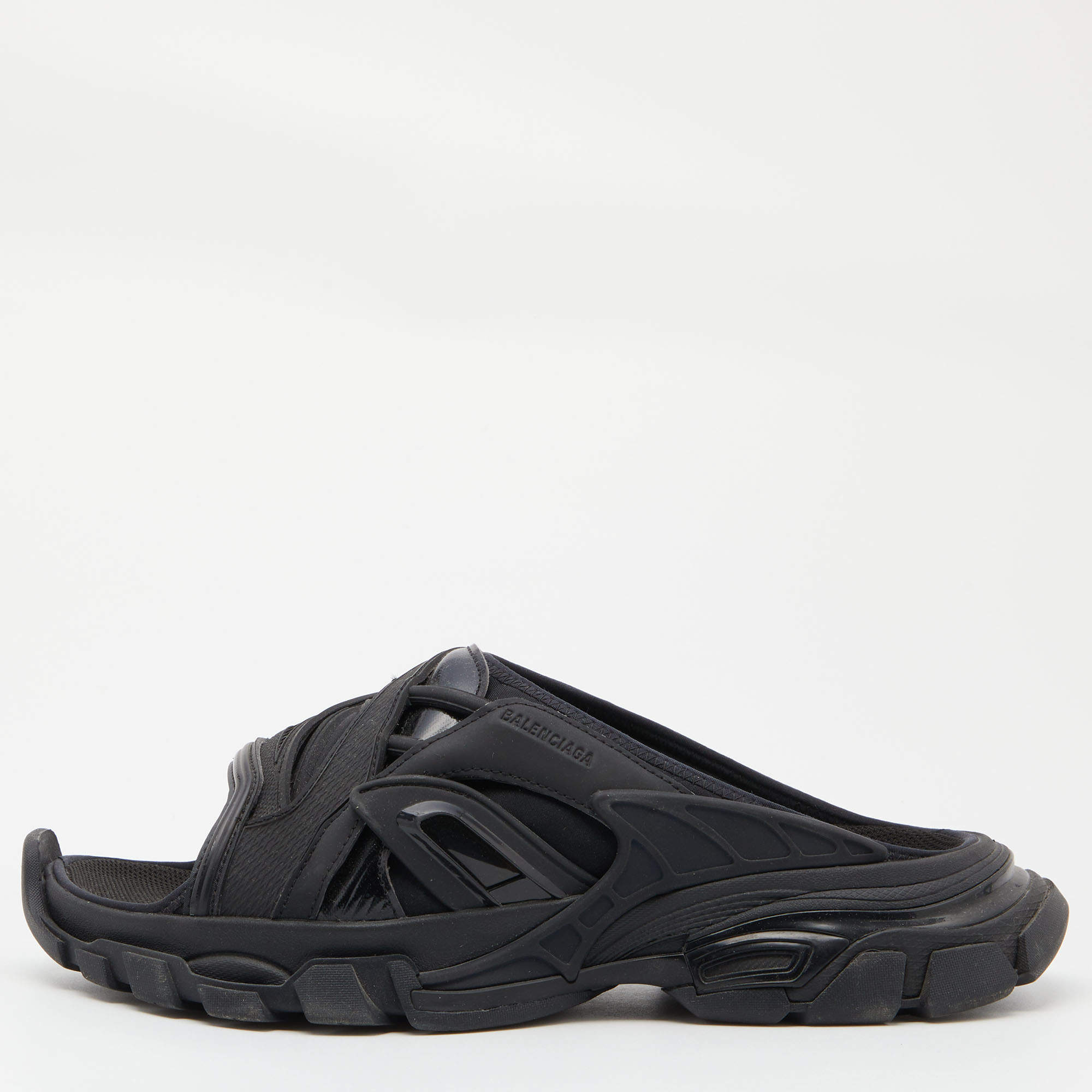 Balenciaga black Track Sandals  Harrods UK