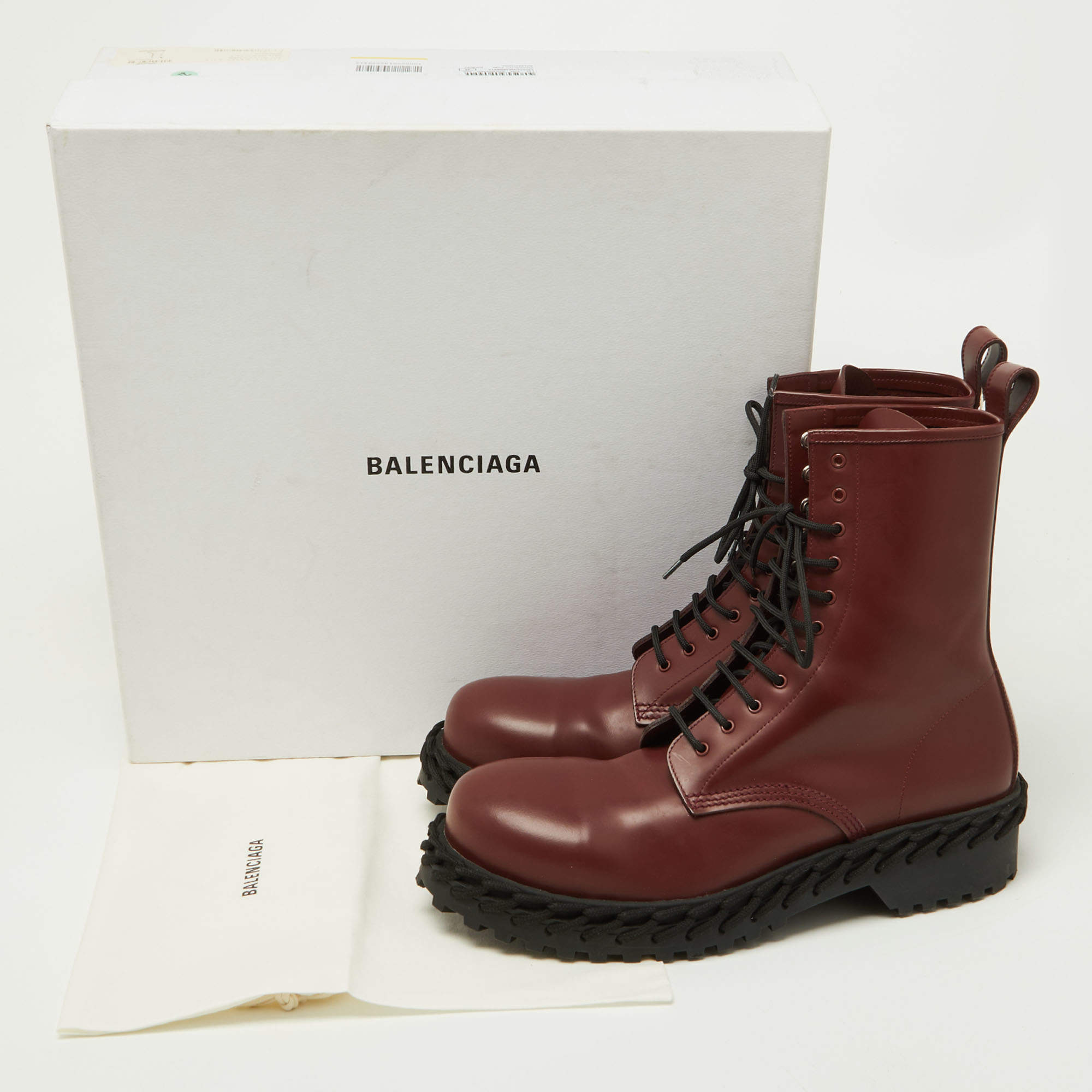 Balenciaga brown boots deals