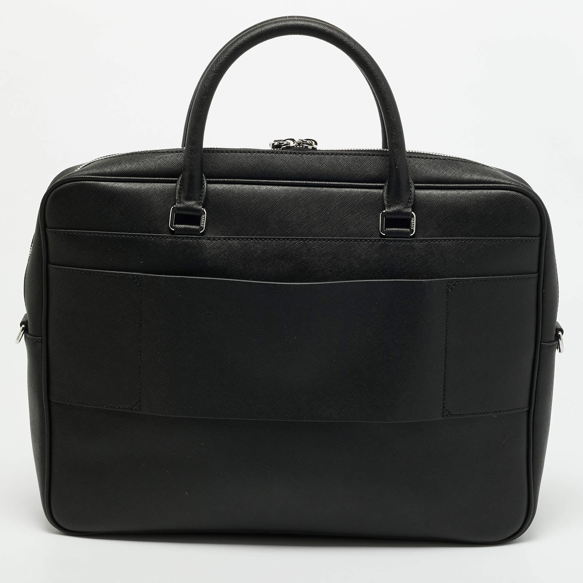Bally Navy Blue Leather Tigan Business Bag Bally | TLC