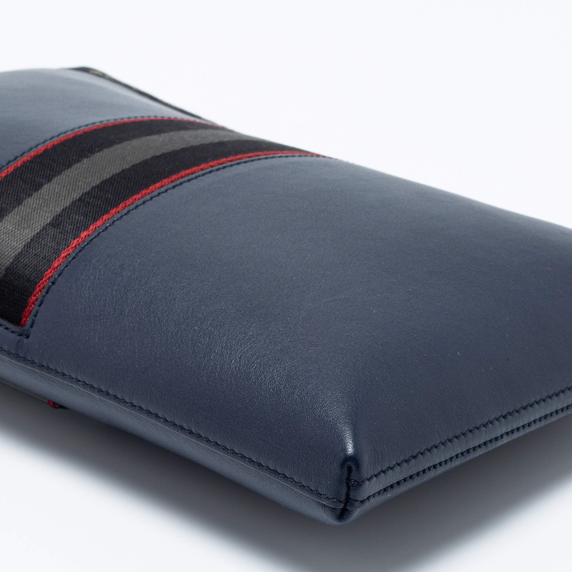 Clutches & Portfolios  Hartland - Leather Clutch Bag In Navy - Bally Mens  - Dramponga