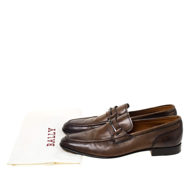 bally slip on loafers