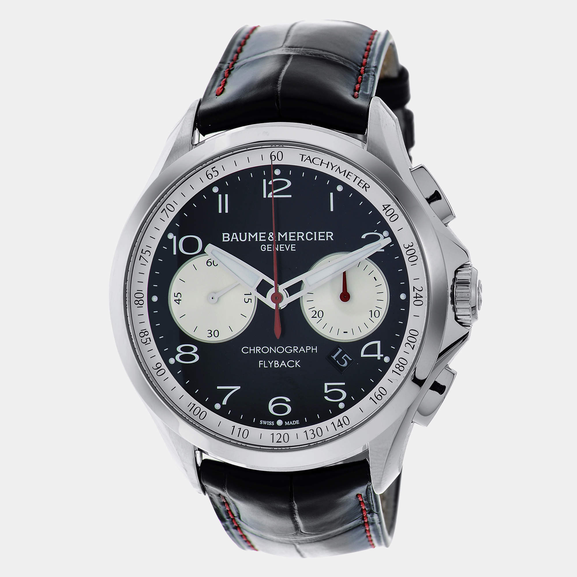 Baume & Mercier Clifton Club Stainless Steel Chronograph Automatic Men's  Watch 44 mm Baume & Mercier | TLC