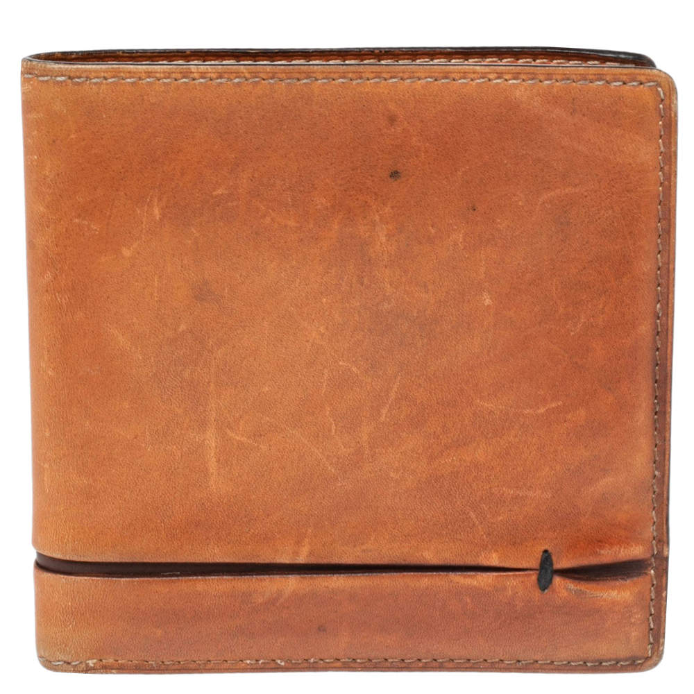 Pre Owned Berluti Brown Leather Bifold wallet