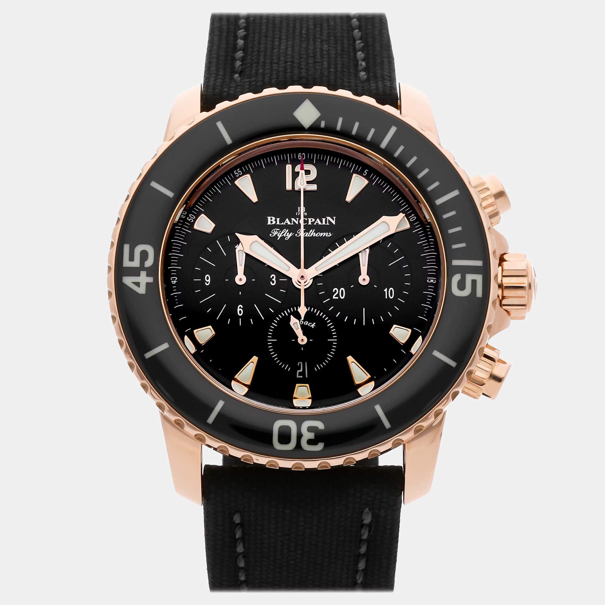 مملوكة مسبقًا Pre-Owned Blancpain Fifty Fathoms 5085F-3630-52B 45 mm