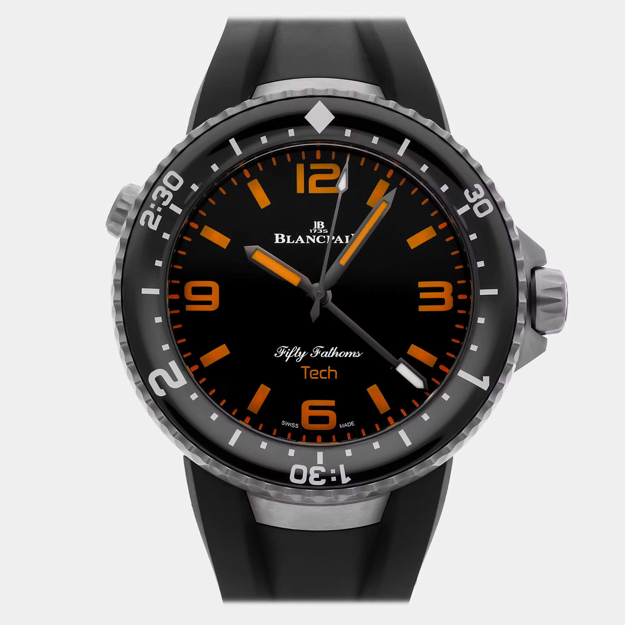 Blancpain Fifty Fathoms 5019-12B30-64A Black Titanium Watches