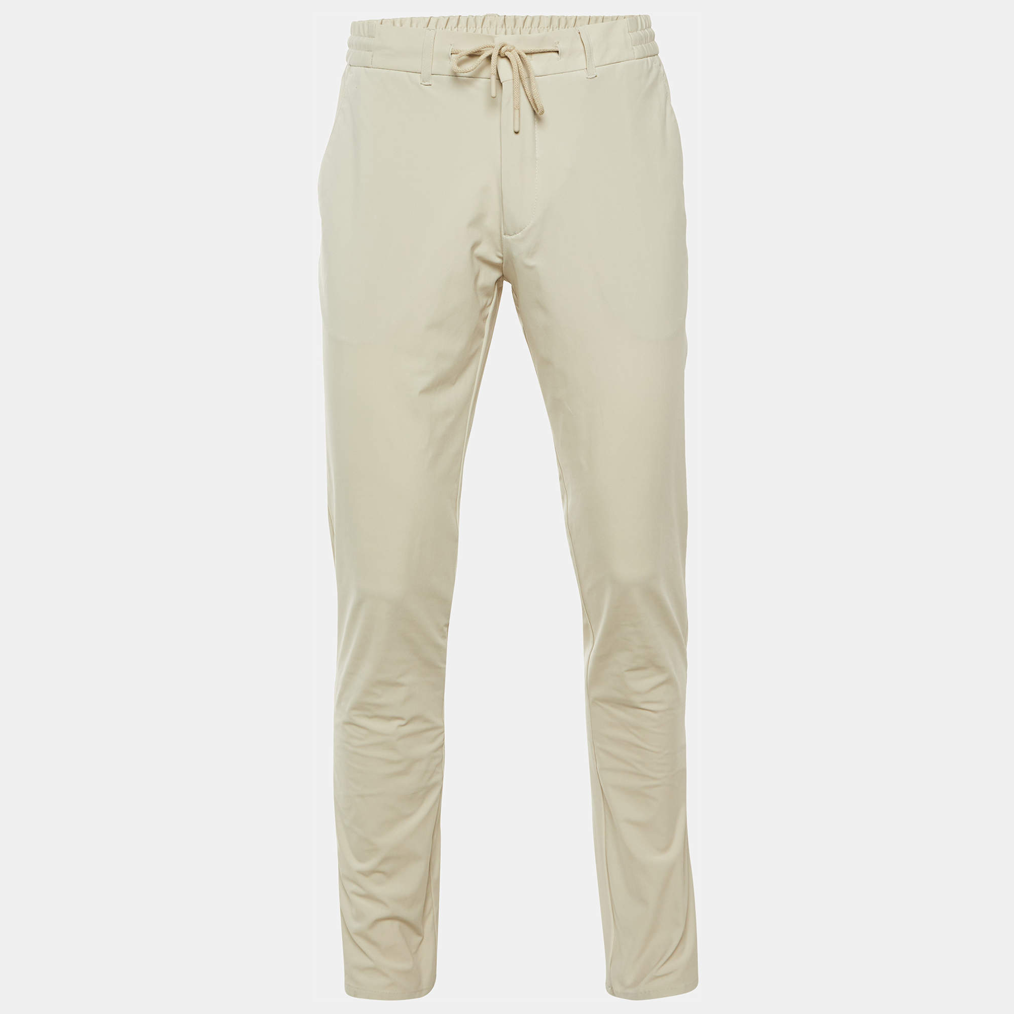 Pre Owned بنطلون بوغي ميلانو بي تيك نايليون بيج مقاس متوسط / كبير