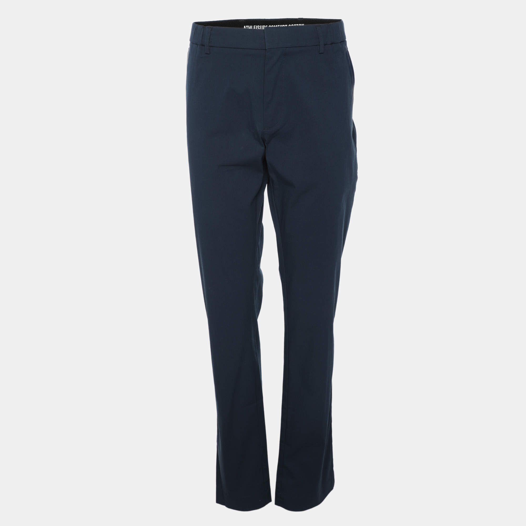 Boss By Hugo Boss Navy Blue Cotton Blend Rogan4-1 Trouser XXL