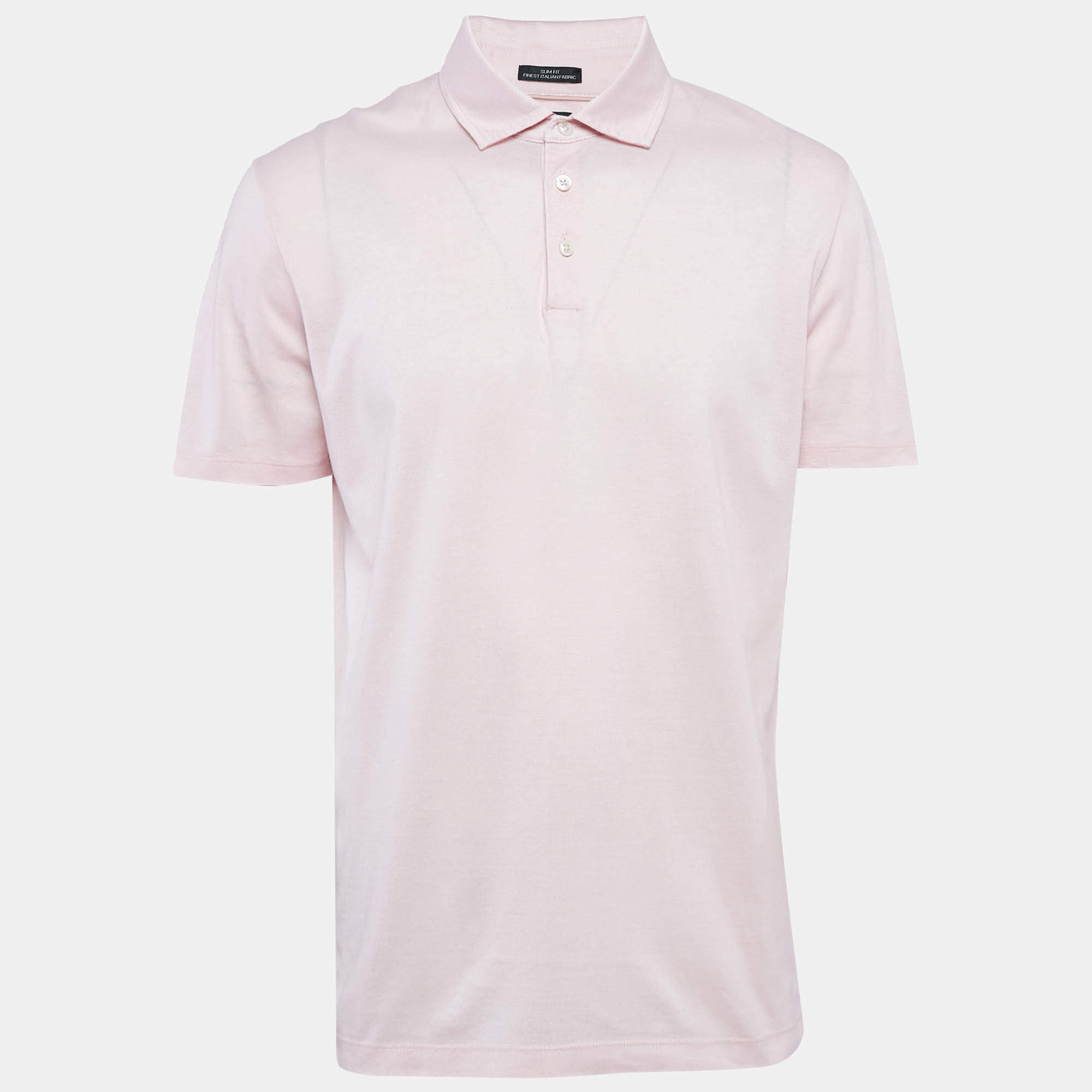 مملوكة مسبقًا Boss By Hugo Boss Pink Pique Cotton Pryde Polo T-Shirt XL