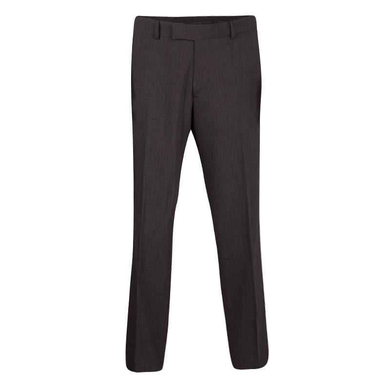 Boss By Hugo Boss Grey Wool Blend Tailored Trousers XXL