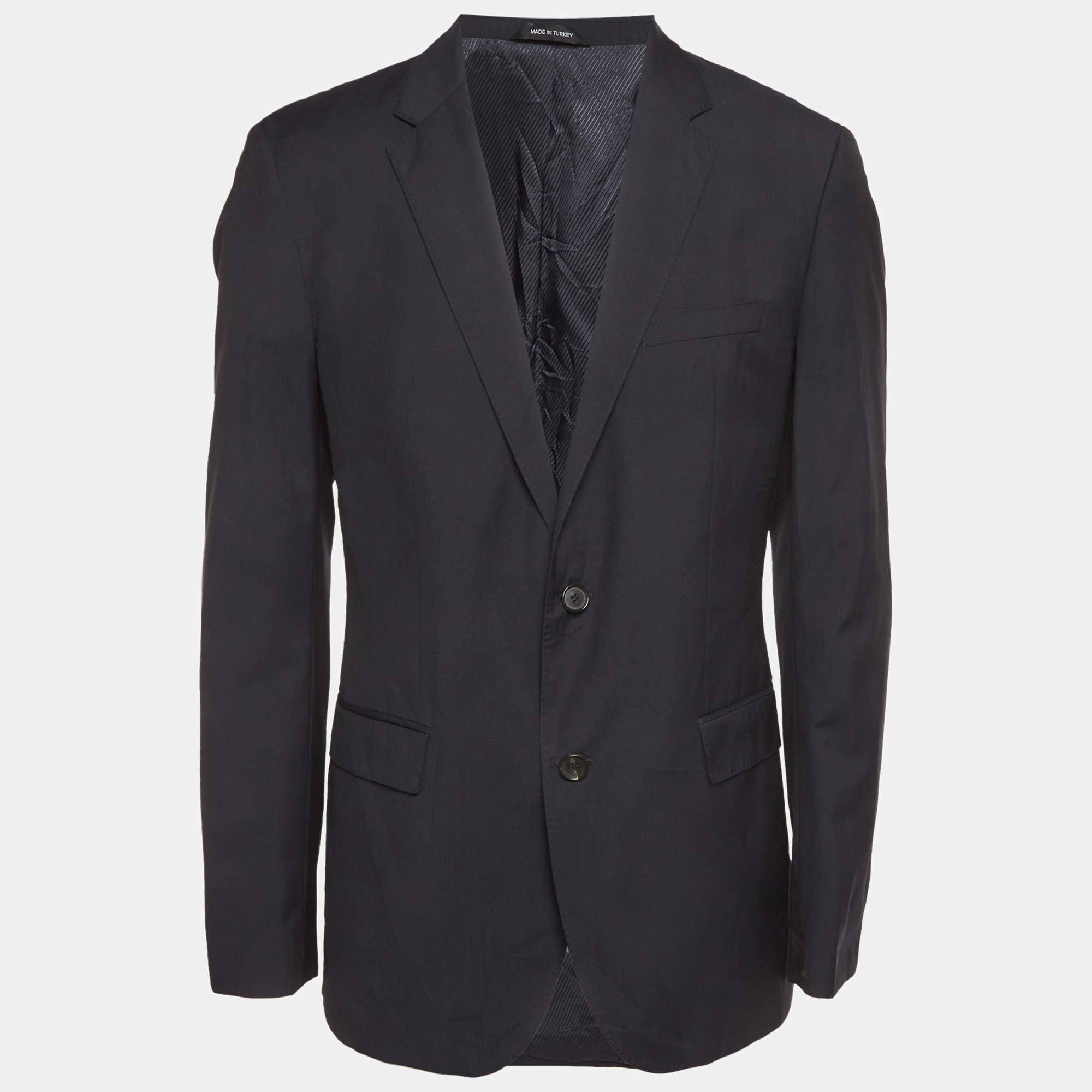 مملوكة مسبقًا Boss By Hugo Boss Black Wool The James3 Blazer L