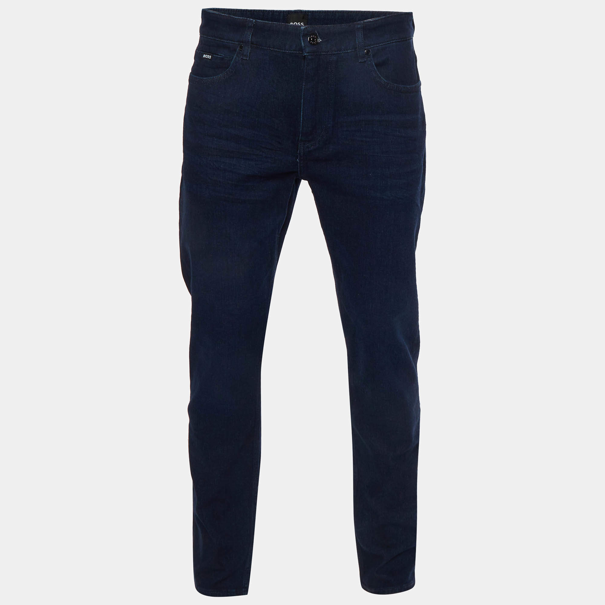 مملوكة مسبقًا Boss by Hugo Boss Blue Denim H-Delaware Jeans L/Waist 34" 