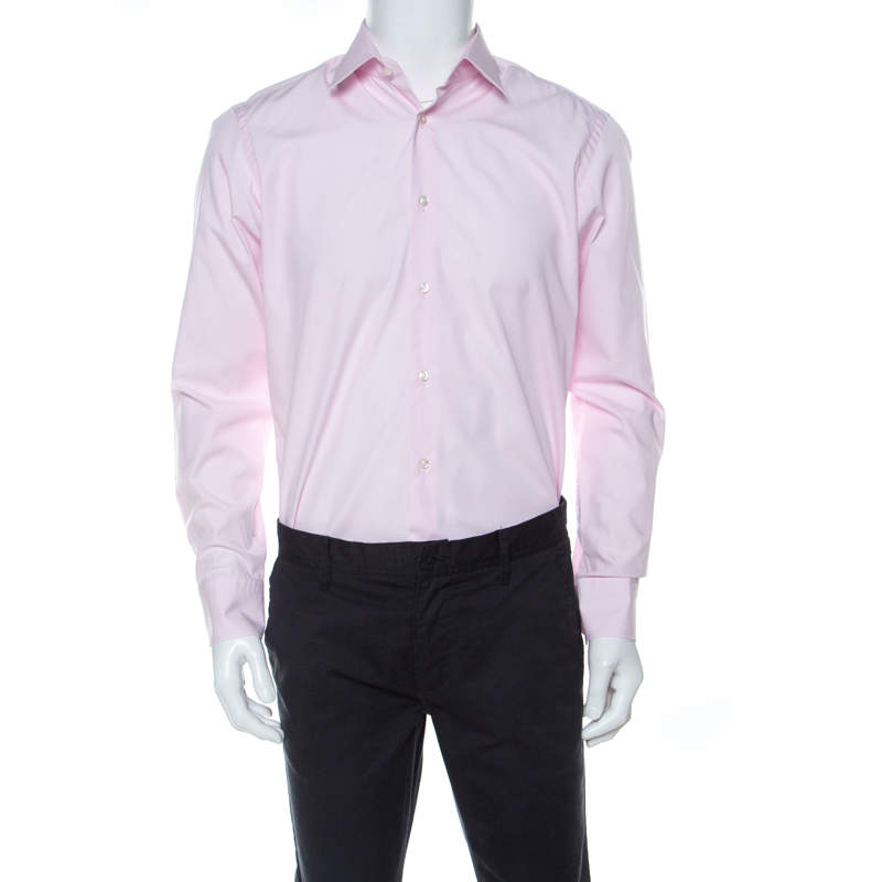 inhoud venijn krassen Boss By Hugo Boss Light Pink Cotton Regular Fit Enzo Shirt M Boss By Hugo  Boss | TLC