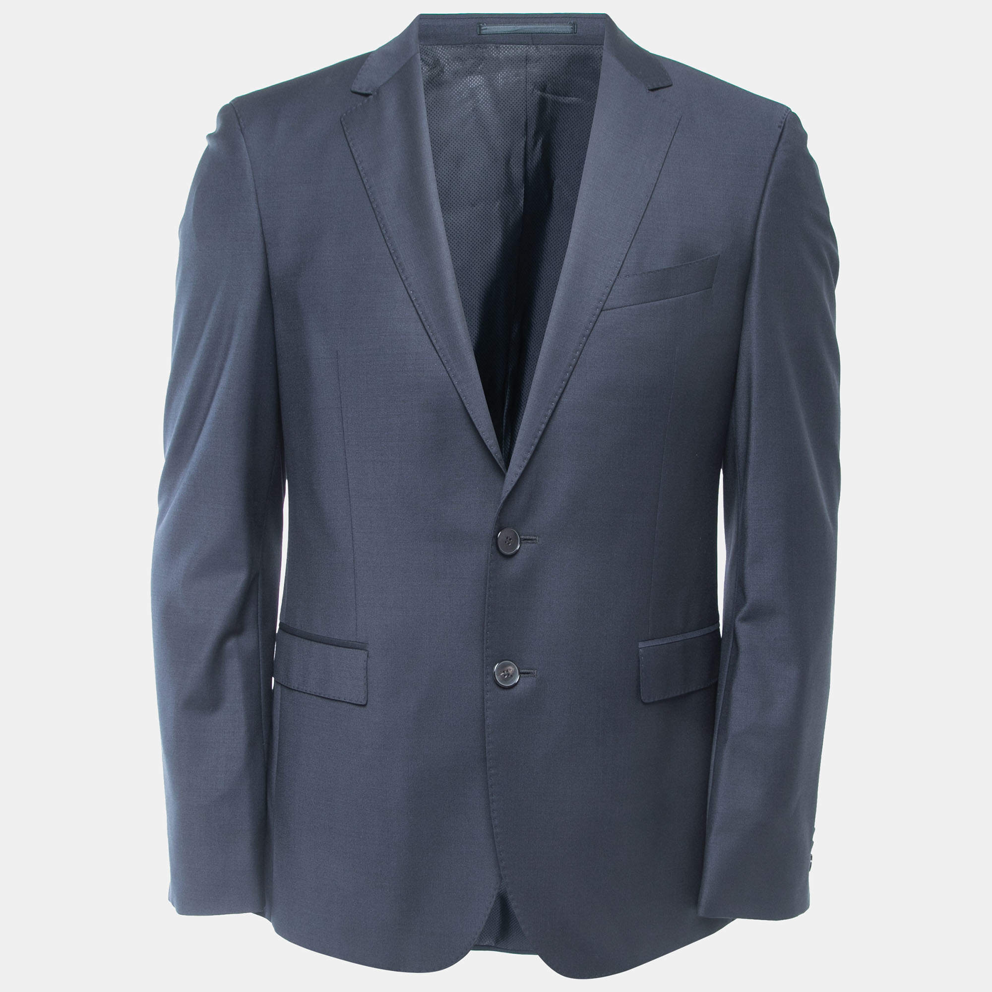 Boss By Hugo Boss Black Wool Single Breasted Blazer M