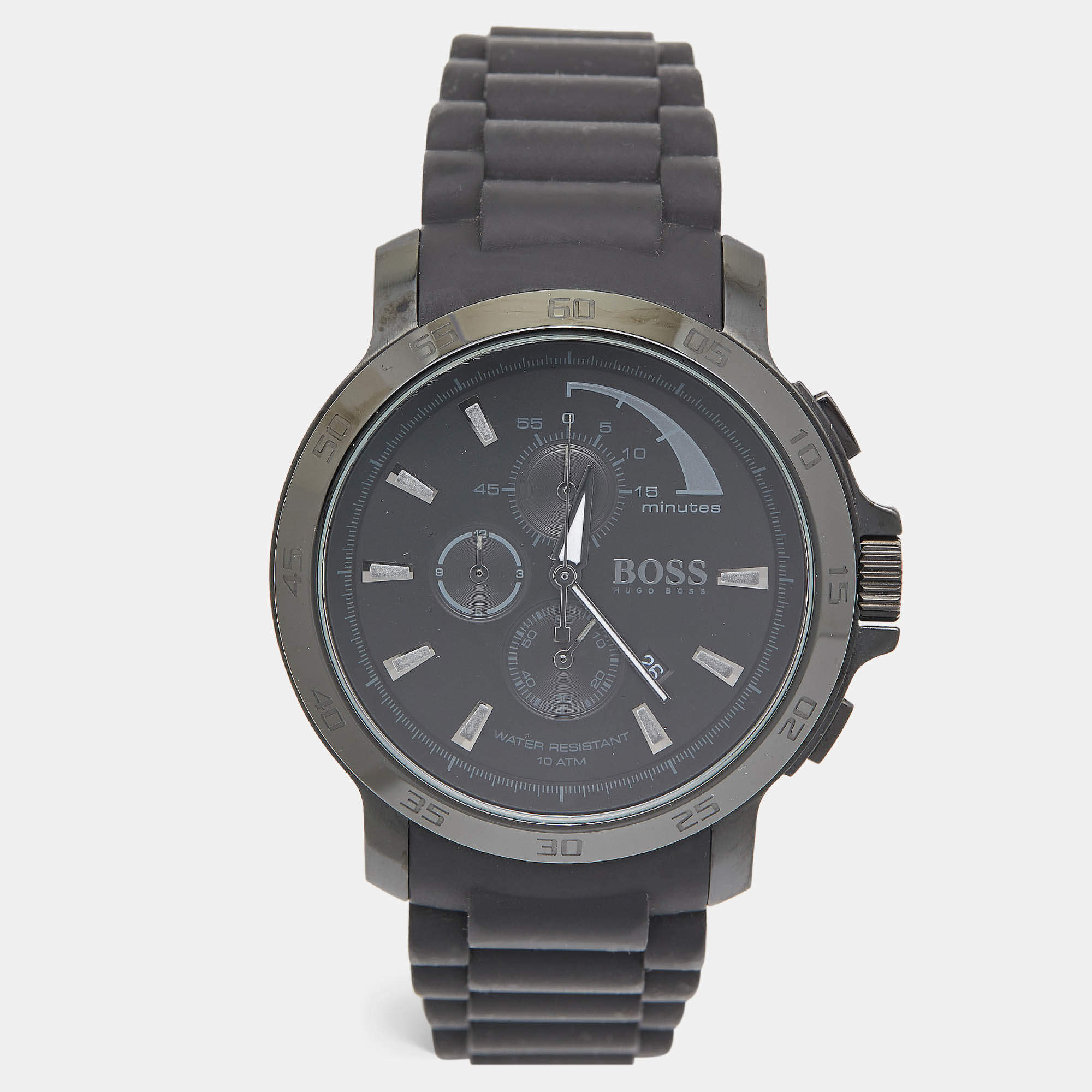 Hugo boss Men s Black sigma Rubber