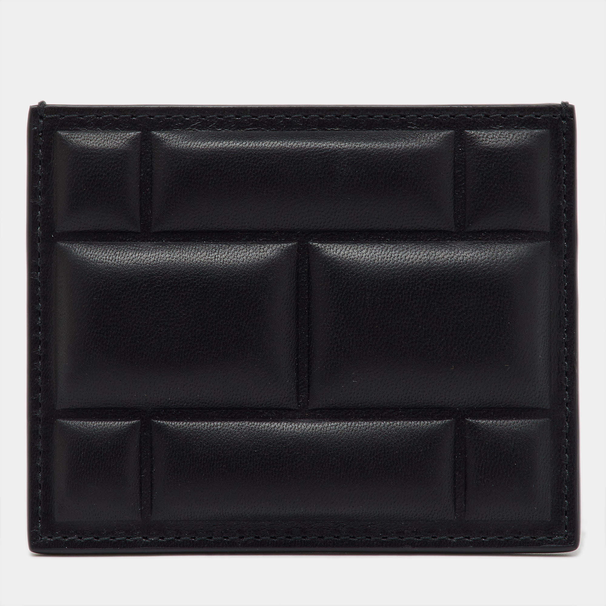 Bottega Veneta Black Padded Leather Card Holder
