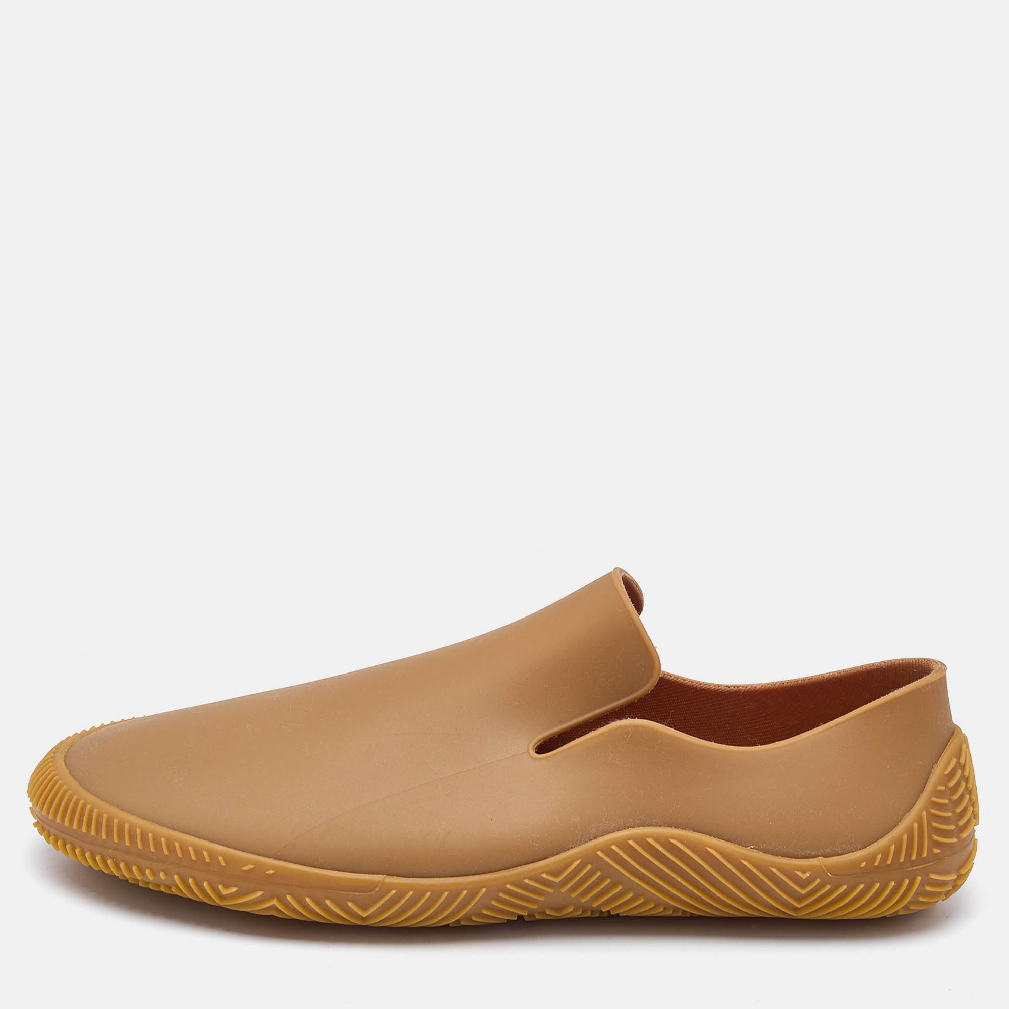 Bottega Veneta Brown Rubber Climber Sneakers Size 43