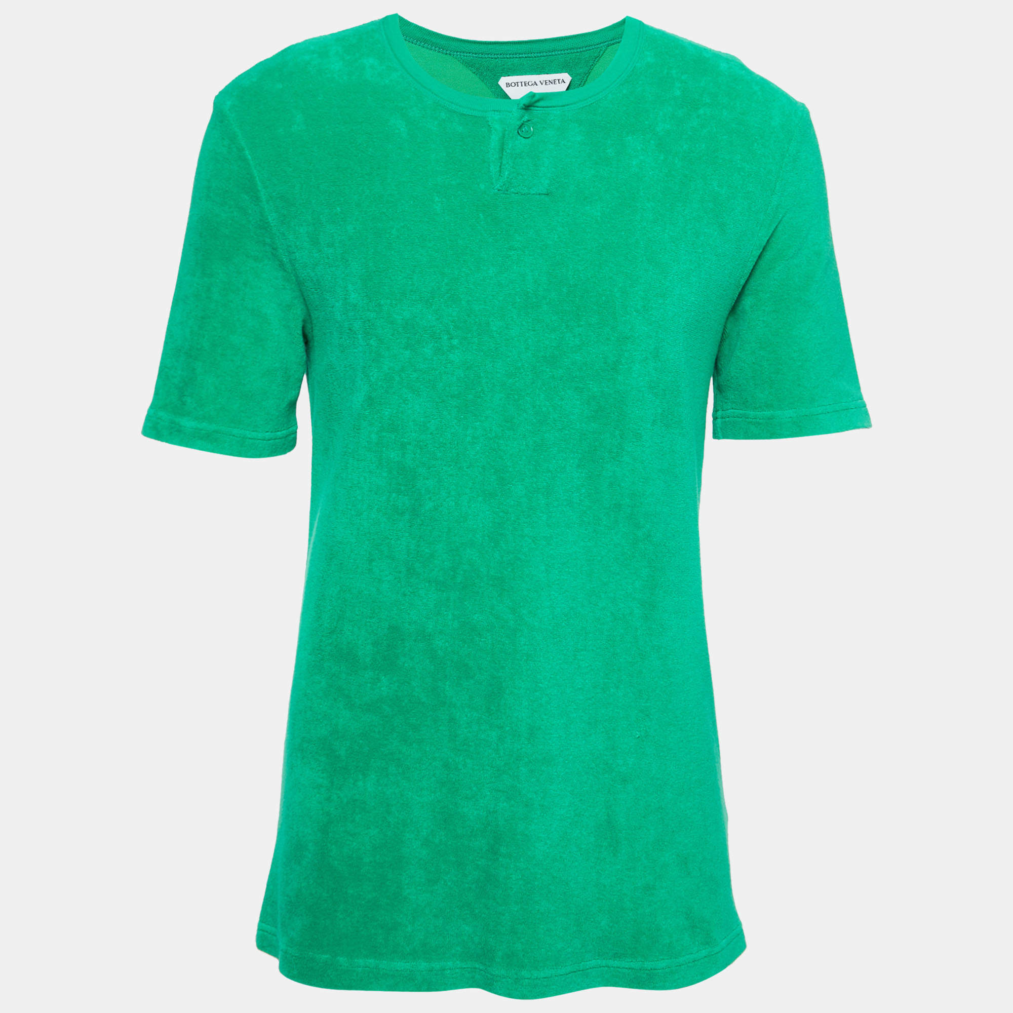 【BOTTEGA VENETA】Light Cotton Short Sleeve T-Shirt Green 45640729?w=400