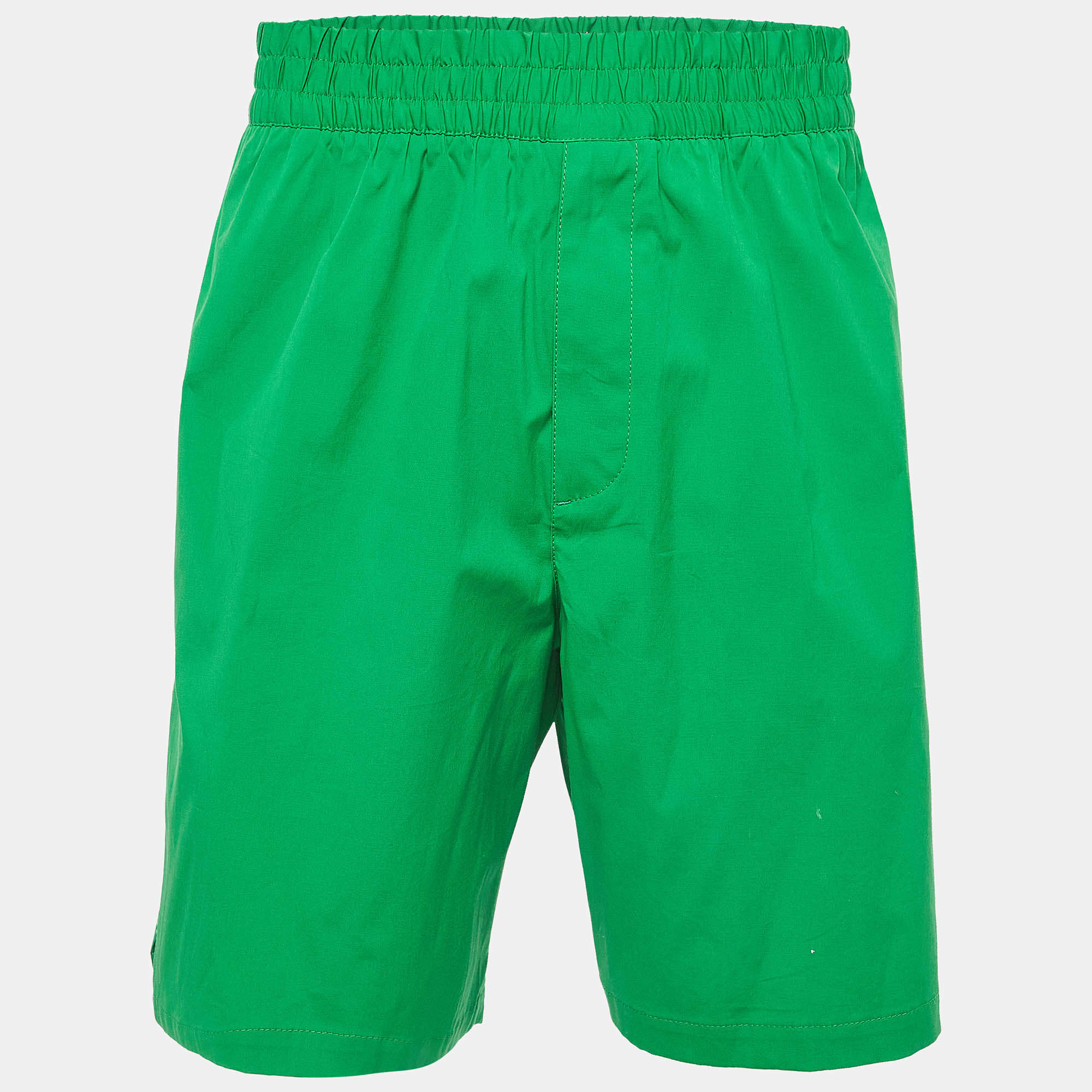 Bottega Veneta Green Cotton Bermuda Shorts M