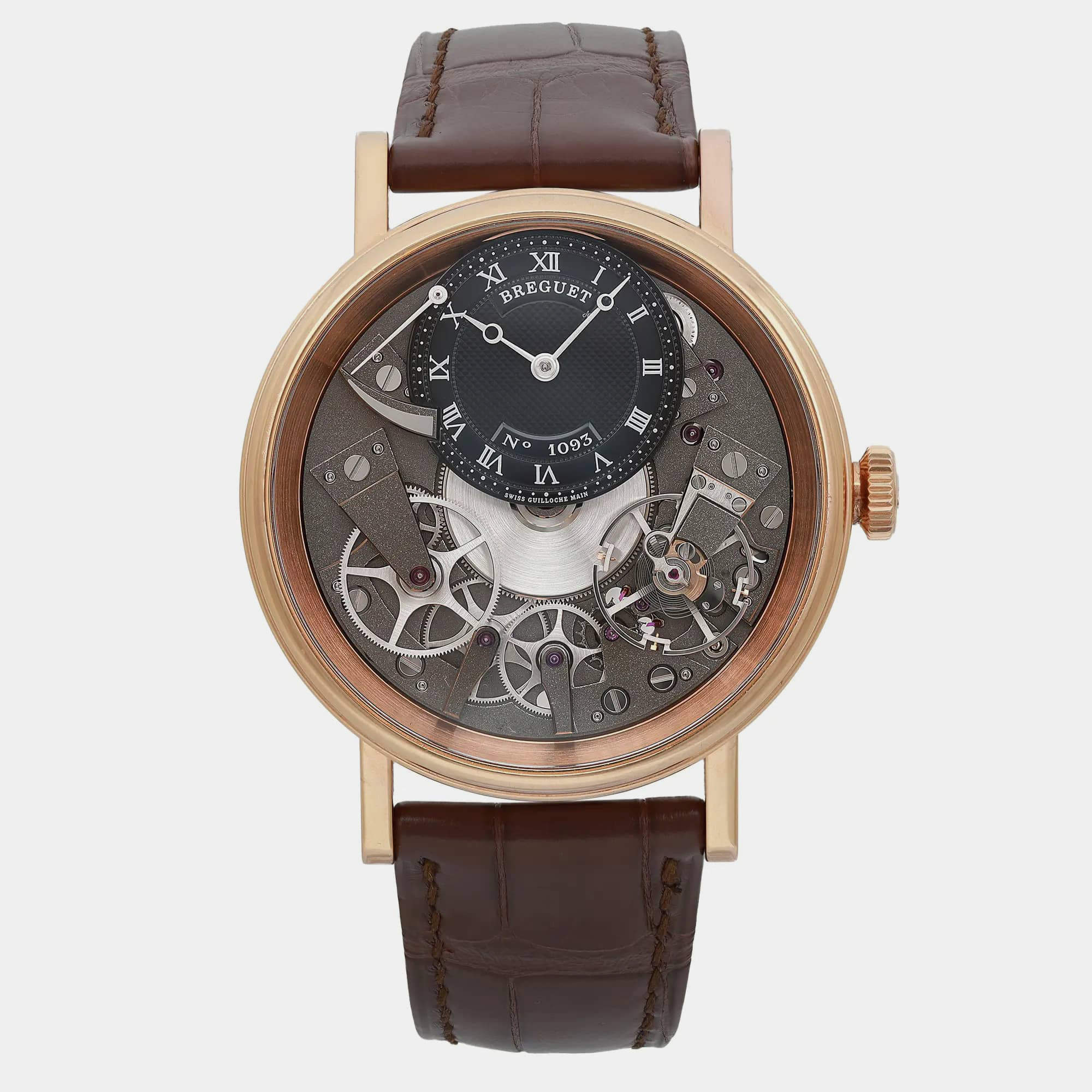 Breguet Skeleton 18K Rose Gold Tradition Manual Winding Men's Wristwatch 40 mm