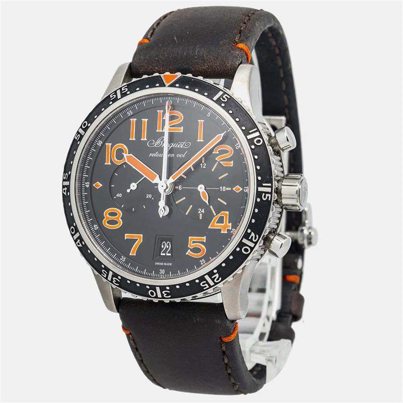 Breguet Type XXI Flyback 3815TI/HO/3ZU Automatic Black Titanium Men's Wristwatch  42mm