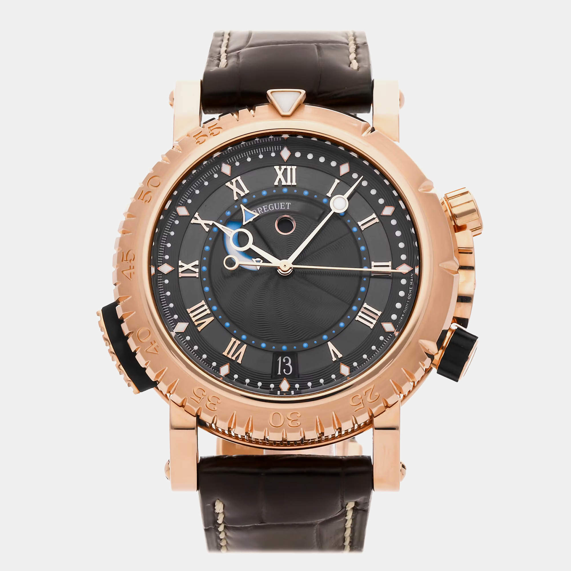 Pre Owned Pre-Owned Breguet Marine Royale Alarm Men's Watch Automatic 45 mm