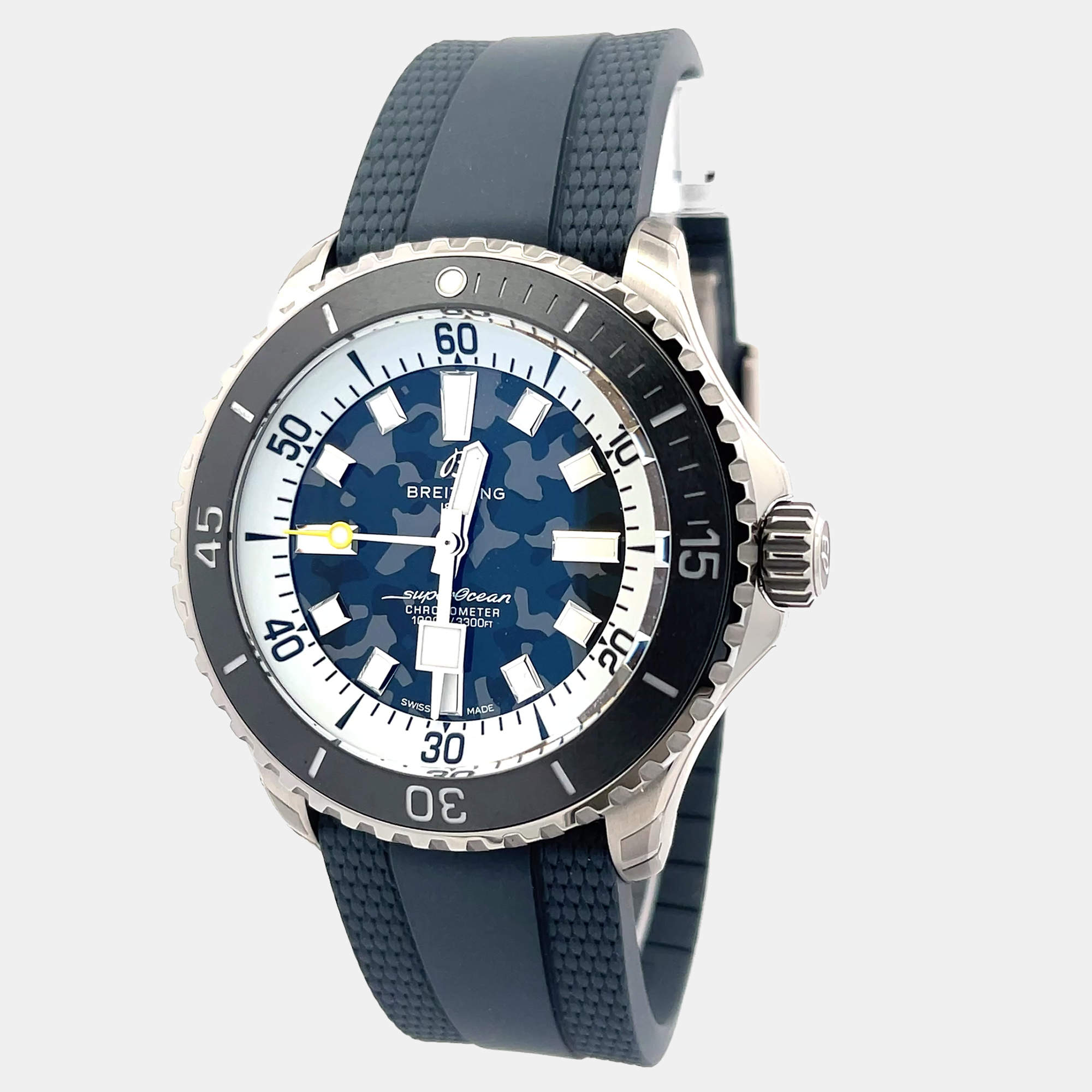 Pre Owned Breitling Superocean E10379351B1S1 Automatic Grey Titanium Men’s Wristwatch 46 mm