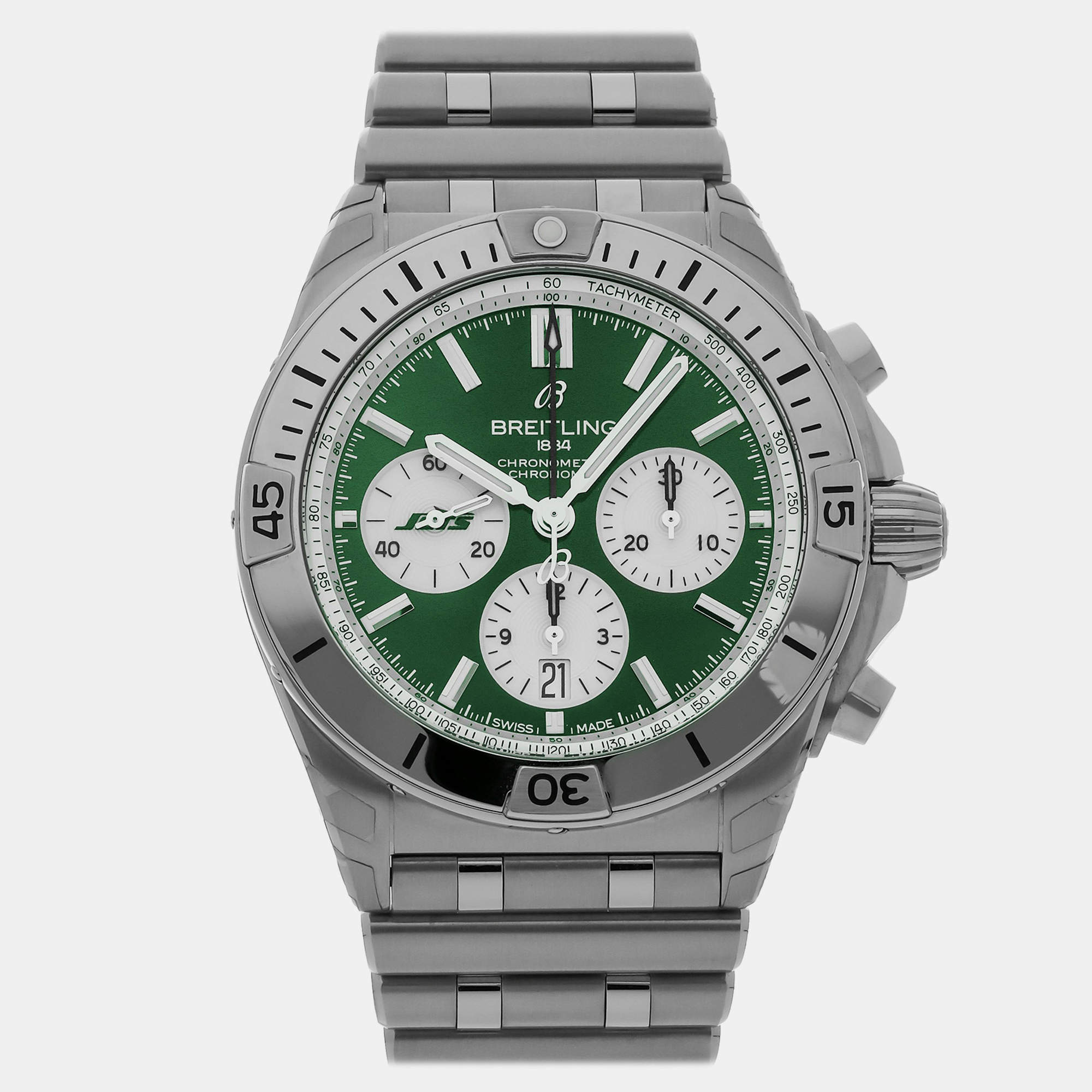 Breitling Chronomat B01 NFL New York Jets Edition AB01342B1L5A1 Automatic Men's Wristwatch 42MM