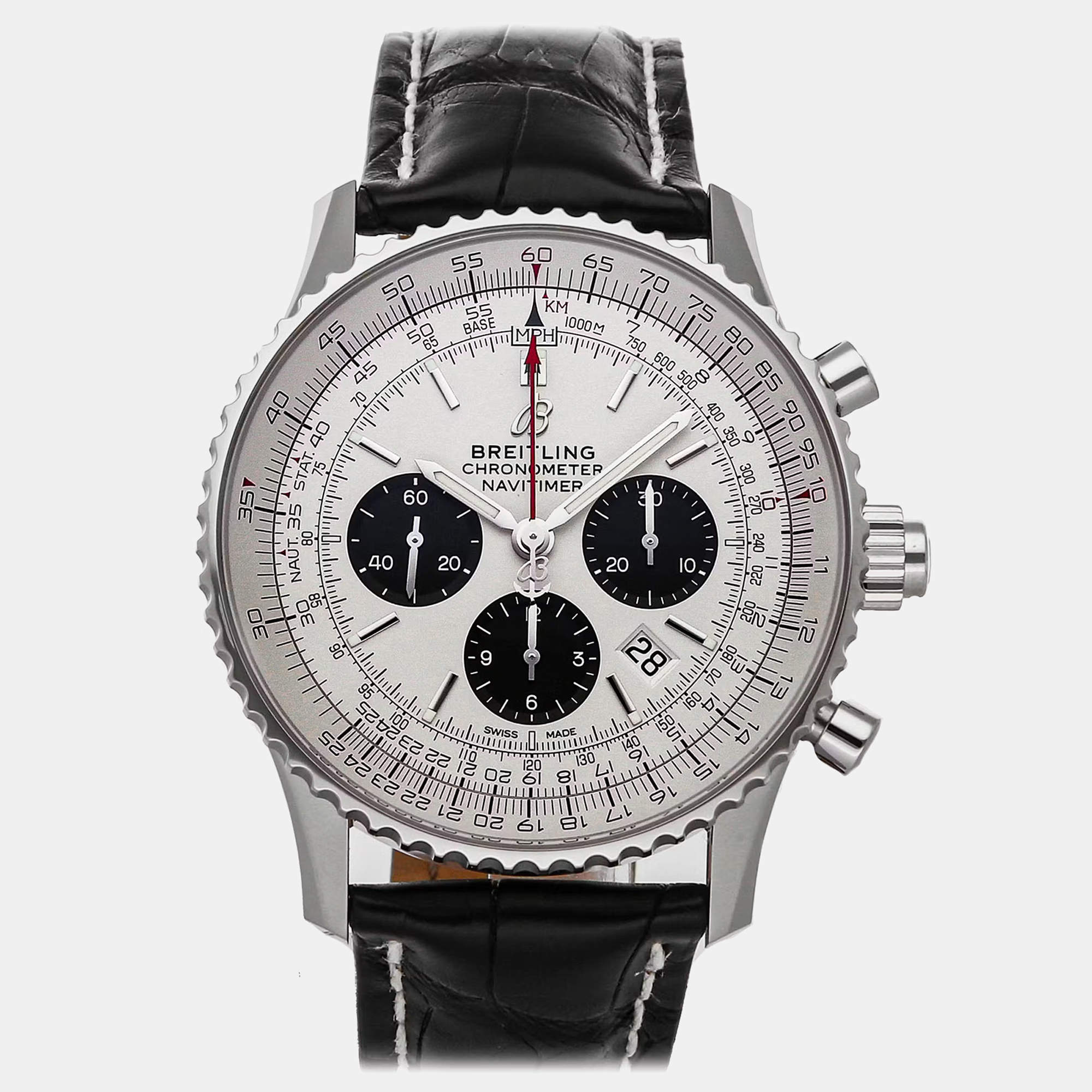 Breitling Navitimer B03 Chronograph Rattrapante AB0311211G1P1 Automatic Men's Wristwatch 45MM