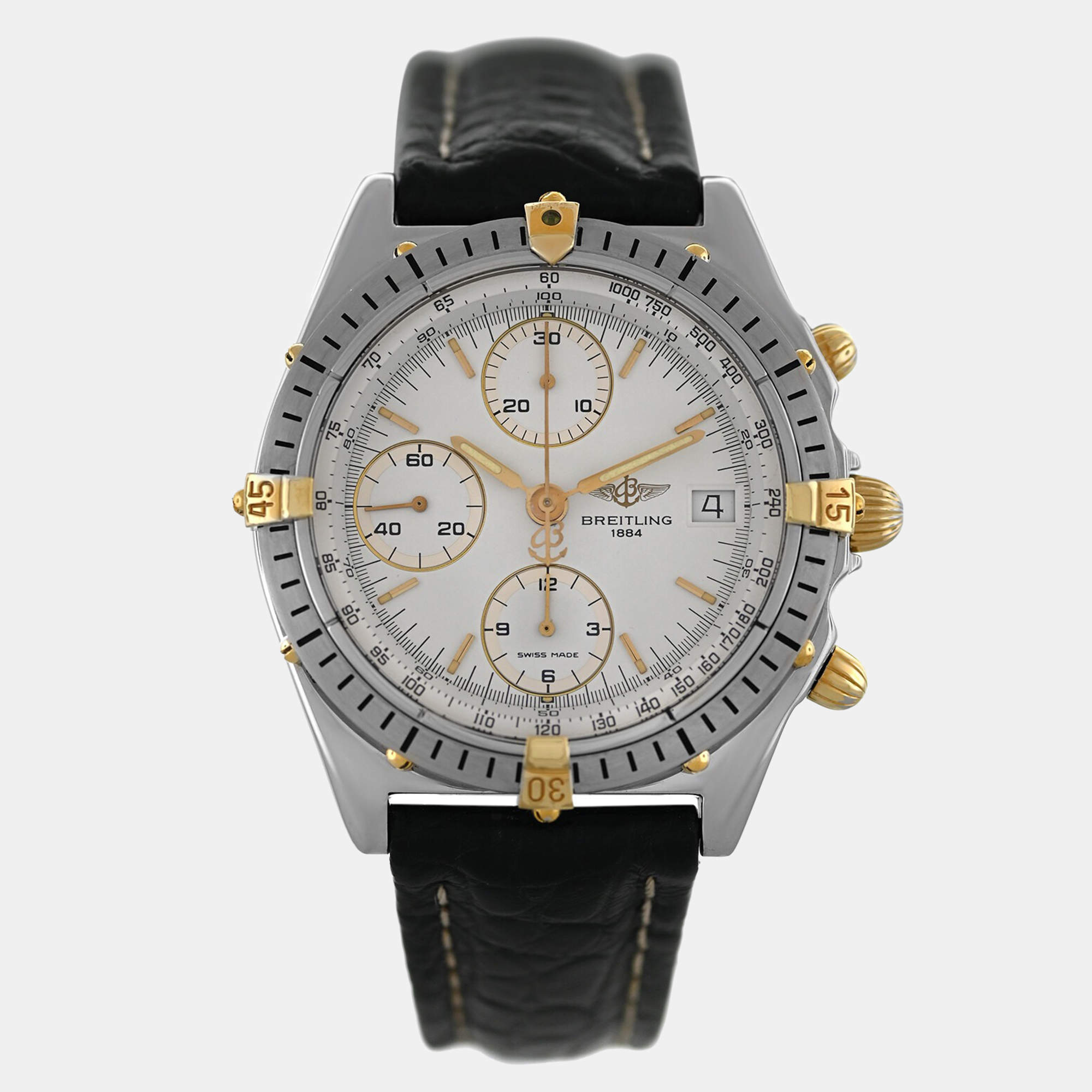 Breitling Blue Stainless Steel Chronomat B13048 Automatic Men's Wristwatch 40 mm