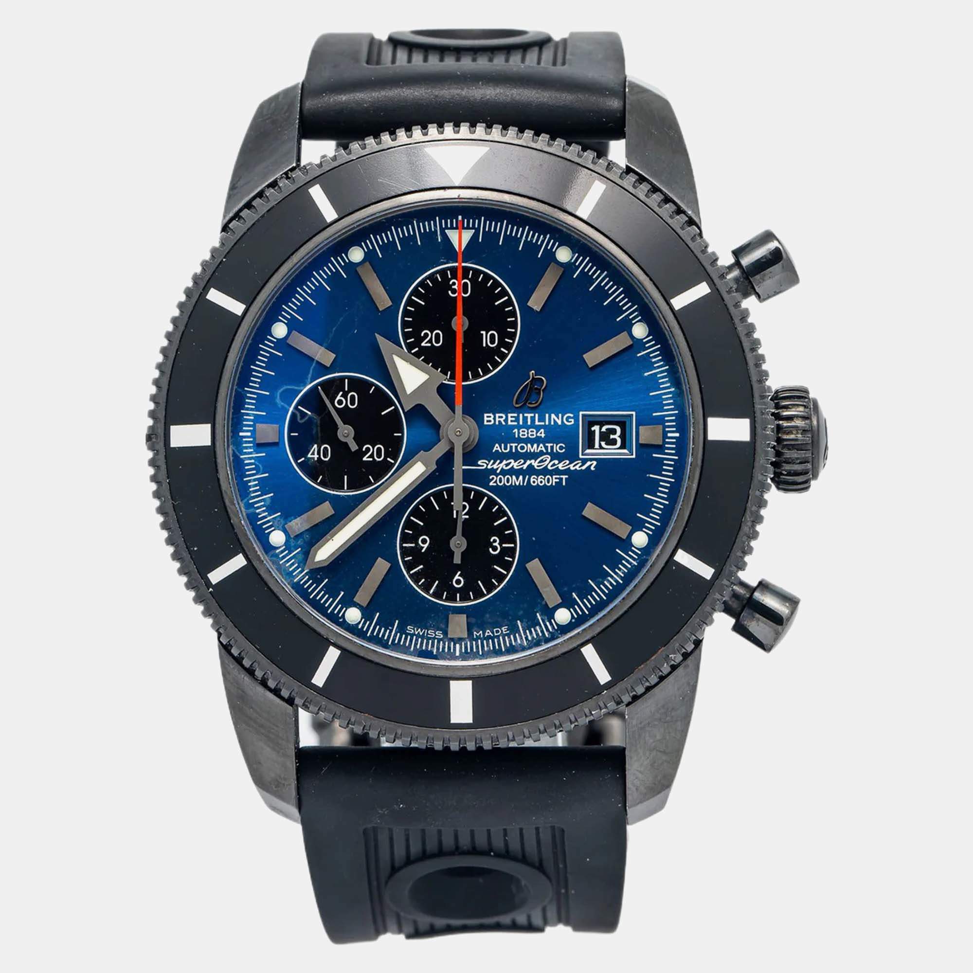 Breitling SuperOcean Heritage M13320 Automatic Blue Stainless Steel Men's Wristwatch 46 mm