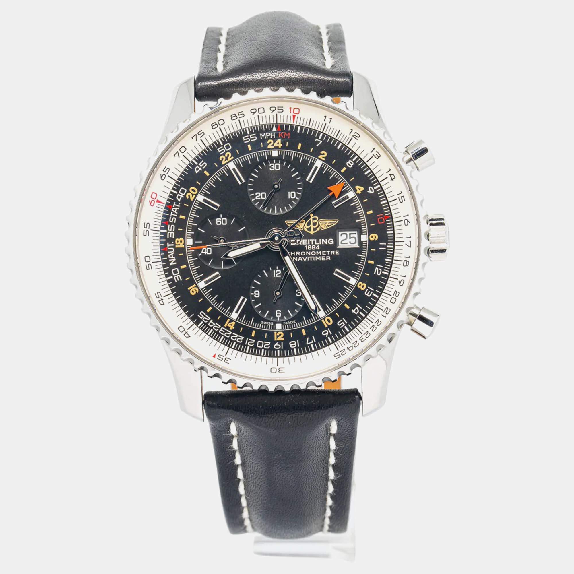 Breitling Navitimer A2432212 Automatic Black Stainless Steel Men's Wristwatch 46 mm