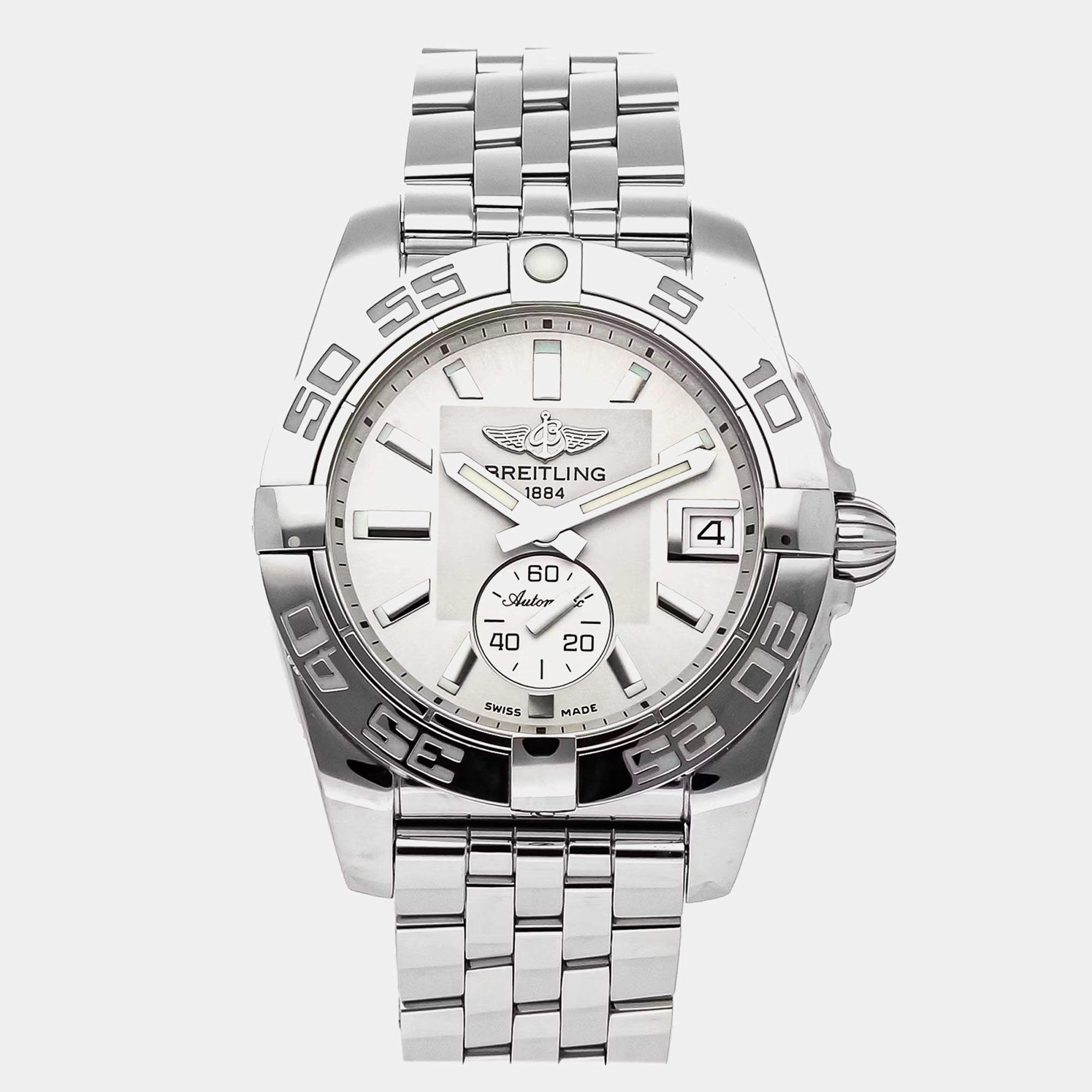 Pre-Owned Breitling Galactic A37330121G1A1 Automatic Silver Stainless Steel Women's Wristwatch 36 mm