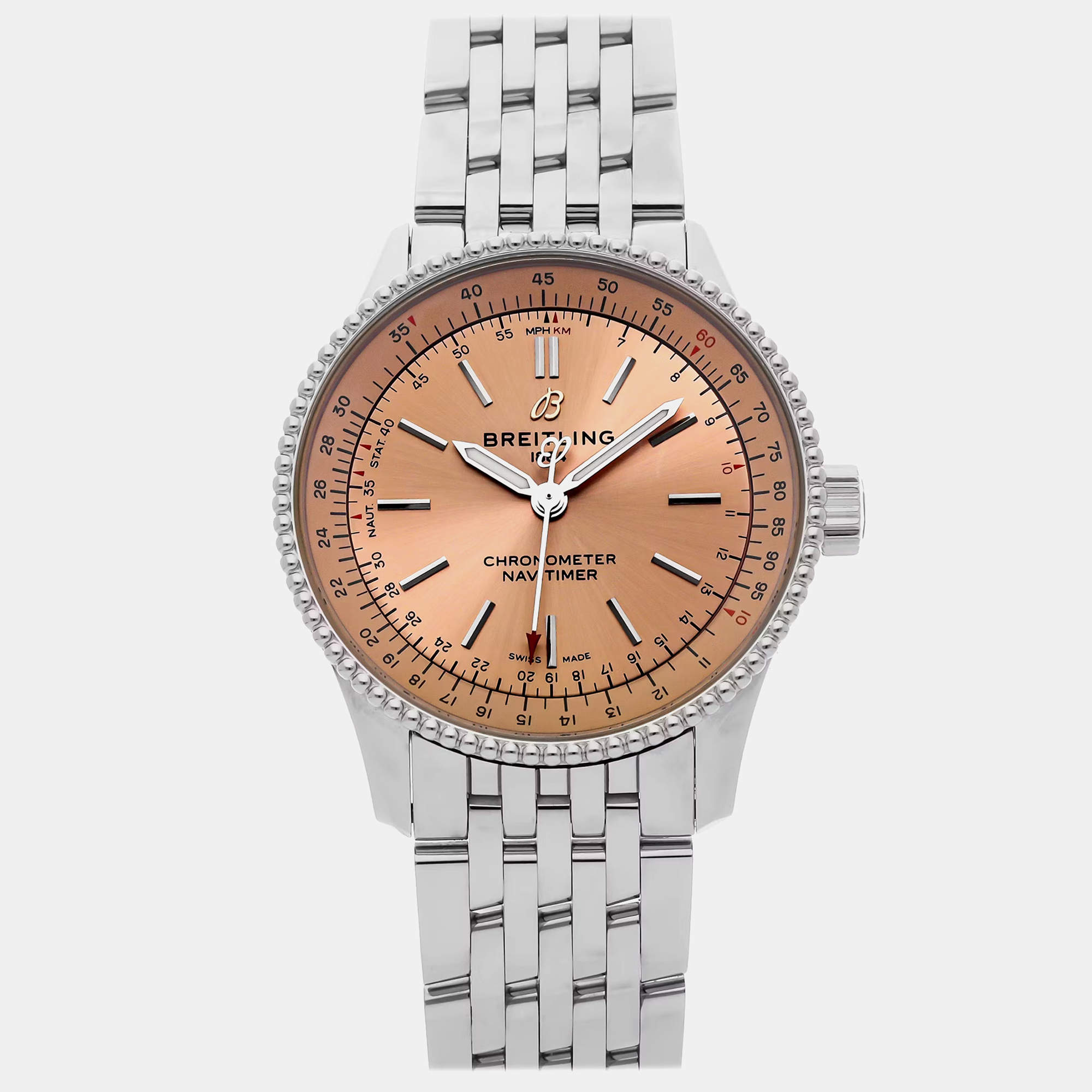 مملوكة مسبقًا ساعة بريتلينغ نافيتايمر أوتوماتيكية A17395201K1A1 مملوكة مسبقاً