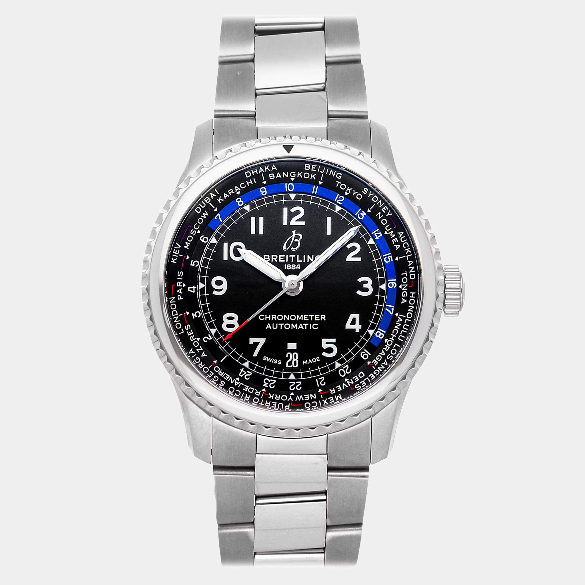 Pre Owned Pre-Owned Breitling Aviator 8 B35 Unitime AB3521U41B1A1