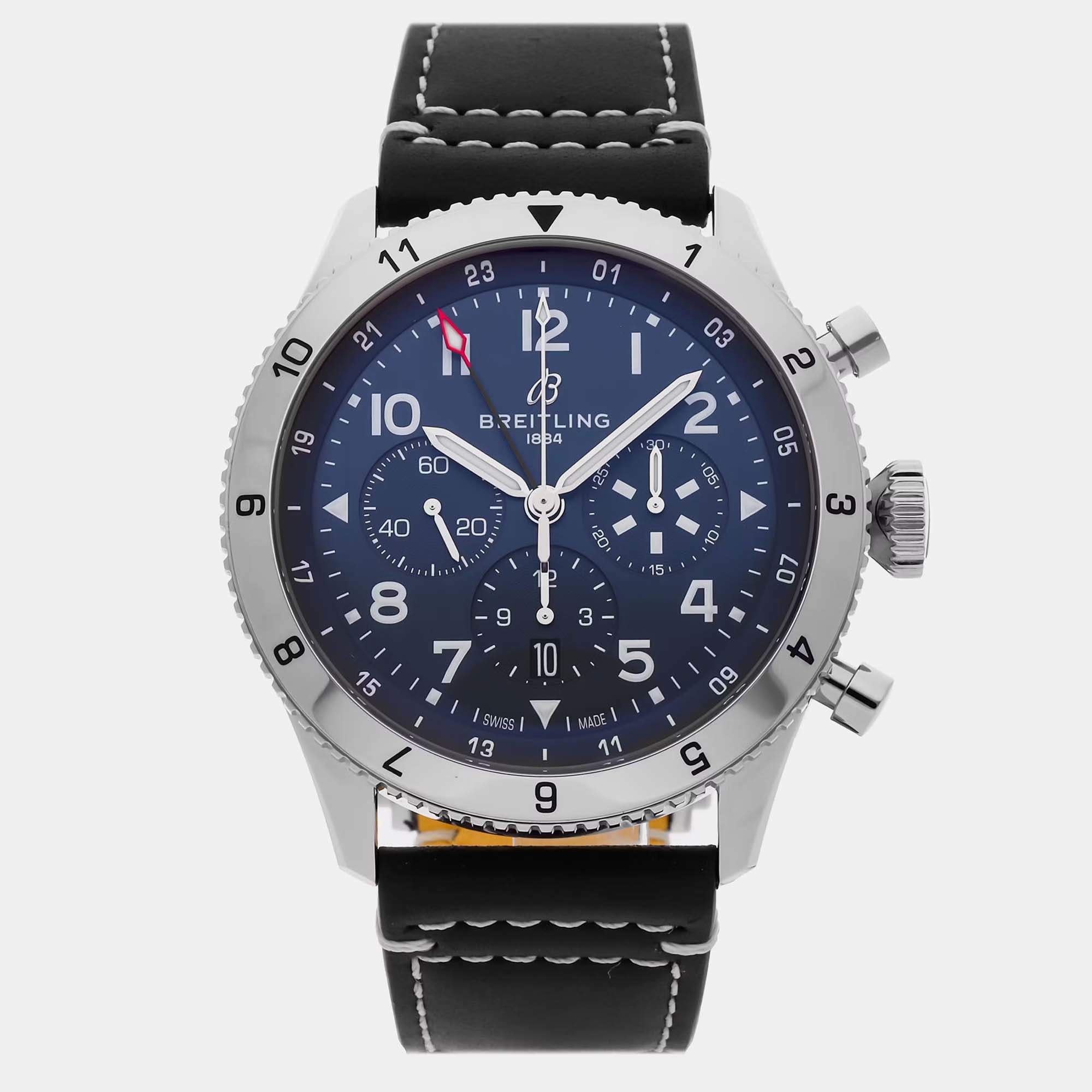 Pre Owned Pre-Owned Breitling Super Avi B04 Chronograph GMT Tribute AB04451A1C1X1
