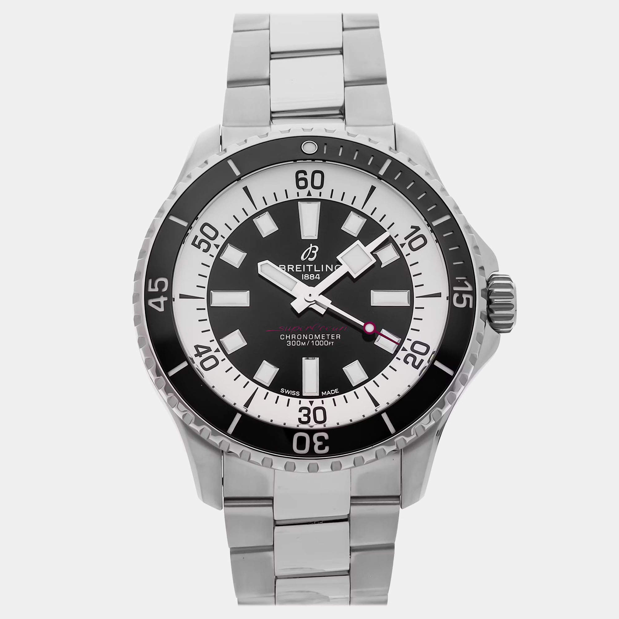 Pre Owned ساعة يد بريتلينغ سوبر أوشن A17376211B1A1 أوتوماتيكية 44 ملم مستعملة