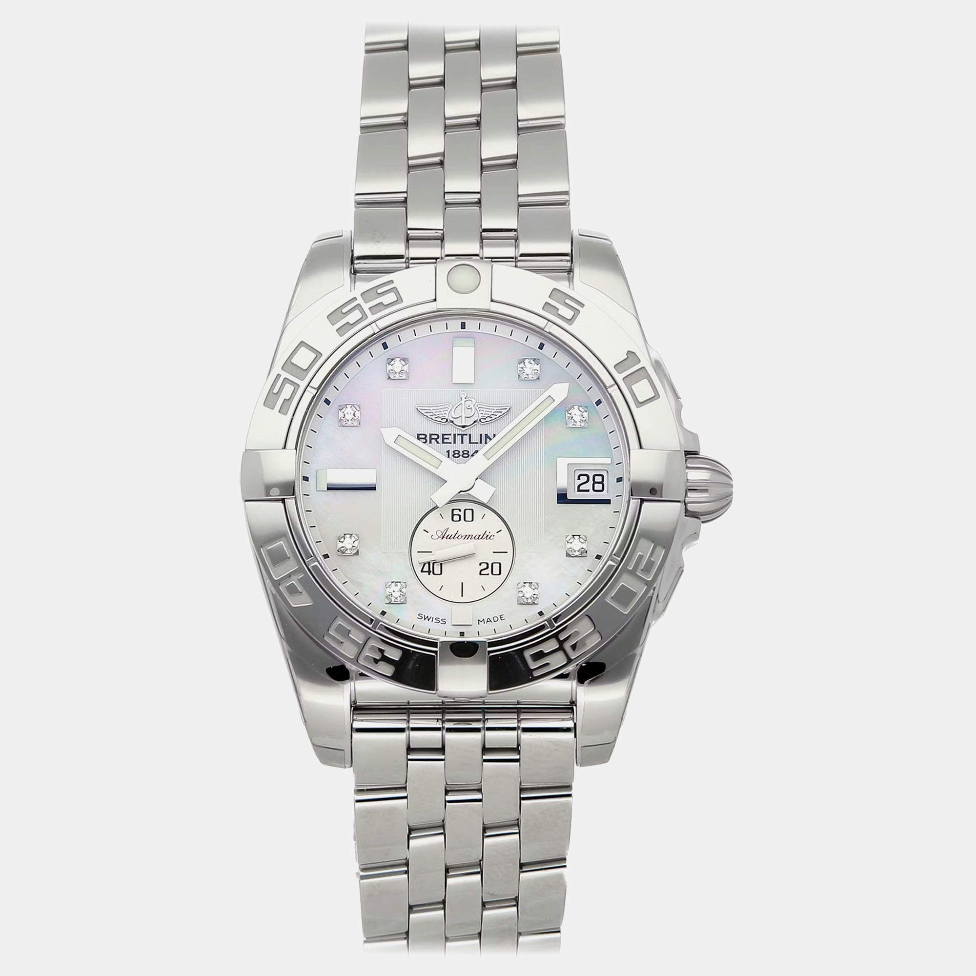 مملوكة مسبقًا ساعة بريتلينغ جالاكتيك A37330121A1A1 مستعملة 36 مم