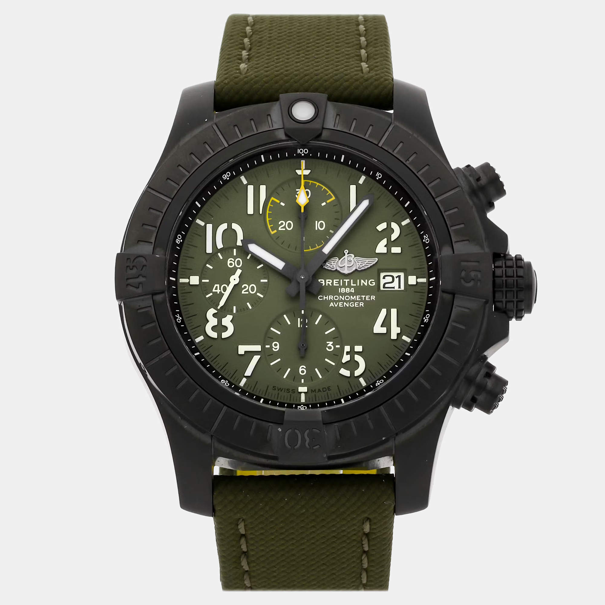 مملوكة مسبقًا Pre-Owned Breitling Avenger Chronograph Night Mission V13317101L1X2 45 mm