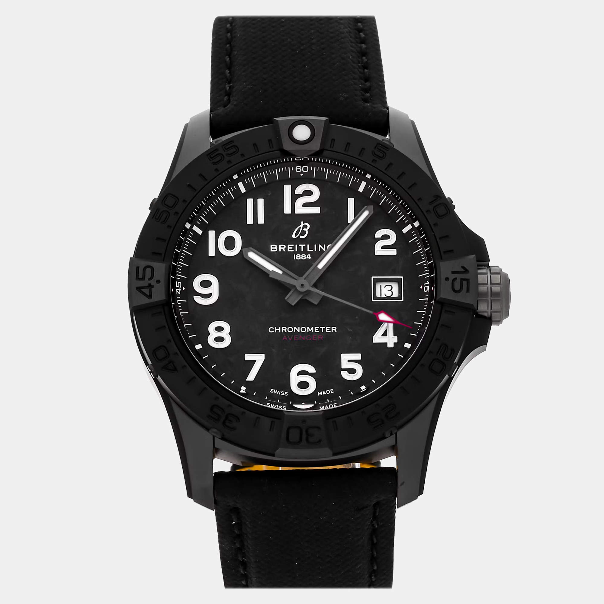 Pre Owned ساعة يد رجالية بريتلينغ أفينجر S17328101B1X1 نايت ميشن مستعملة