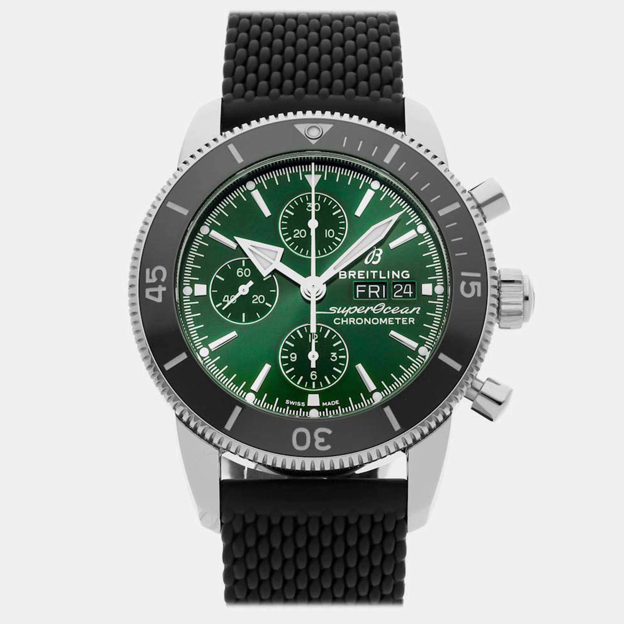 Pre Owned ساعة كرونوغراف بريتلينغ سوبر أوشن هيريتاج مستعملة A13313121L1S1