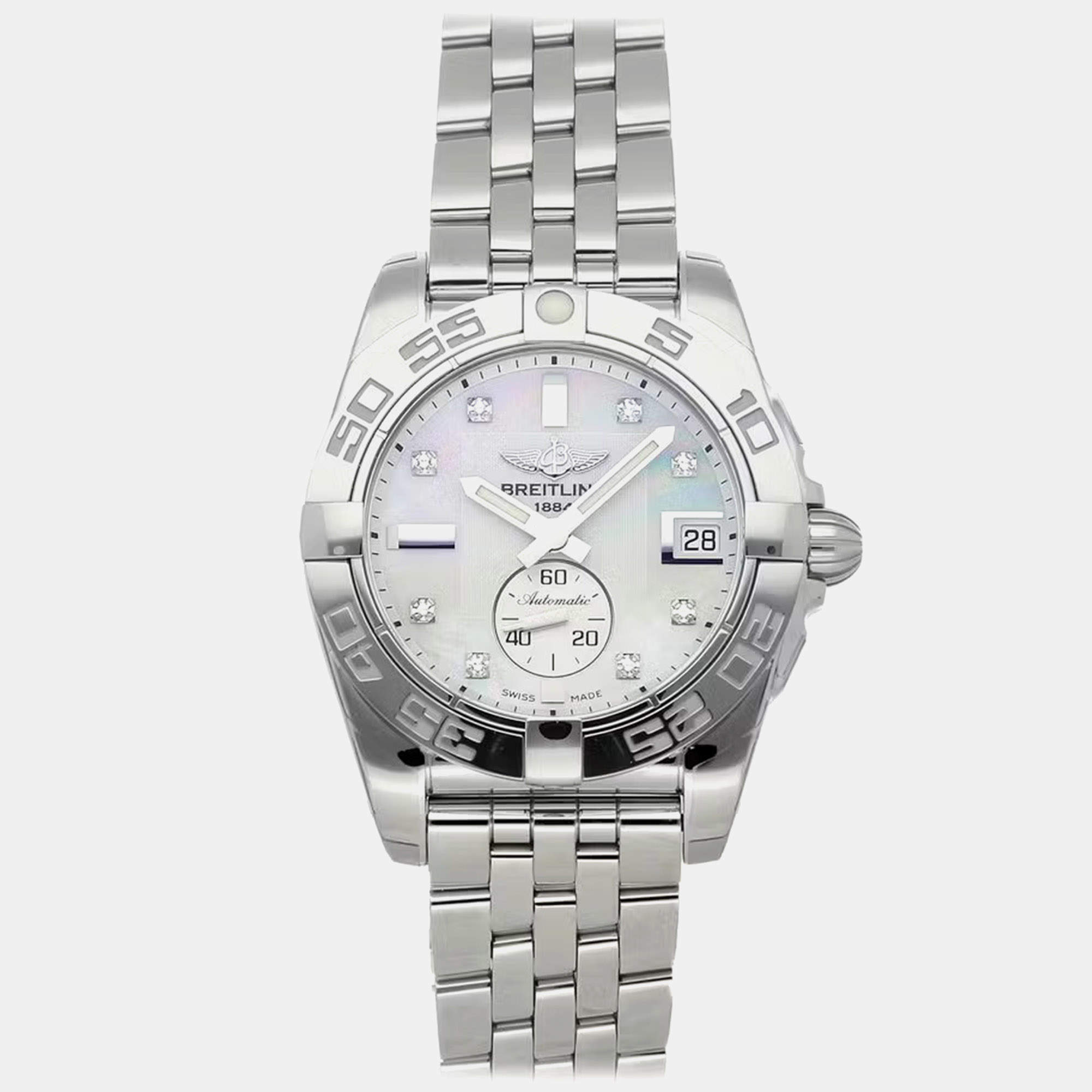 Pre Owned ساعة بريتلينغ جالاكتيك A37330121A1A1 مملوكة مسبقاً