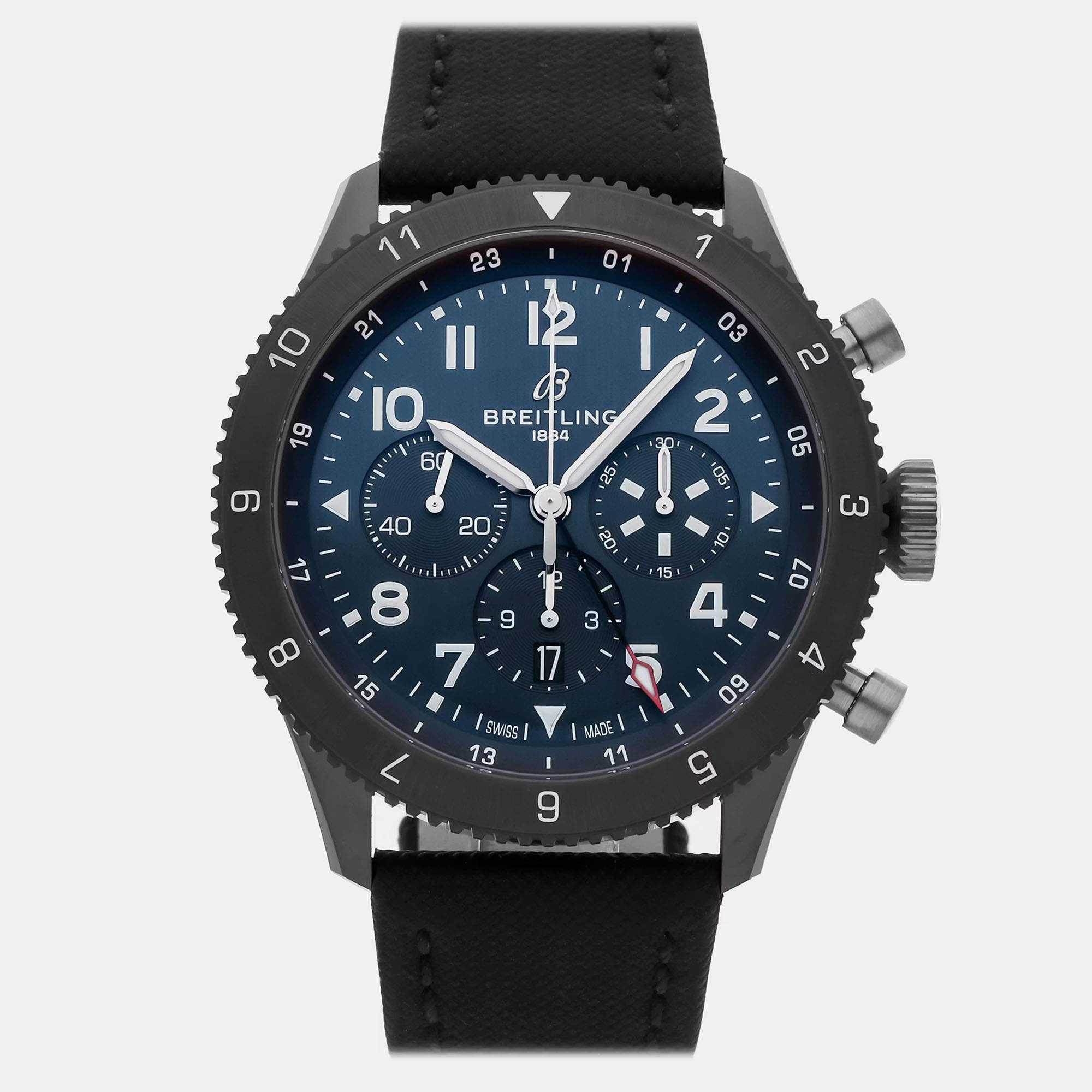 Pre Owned ساعة يد بريتلينغ كلاسيك آفي B04 كرونوجراف جي إم تي تريبوت تو روغت F4U كوساير SB04452A1C1X1 مستعملة