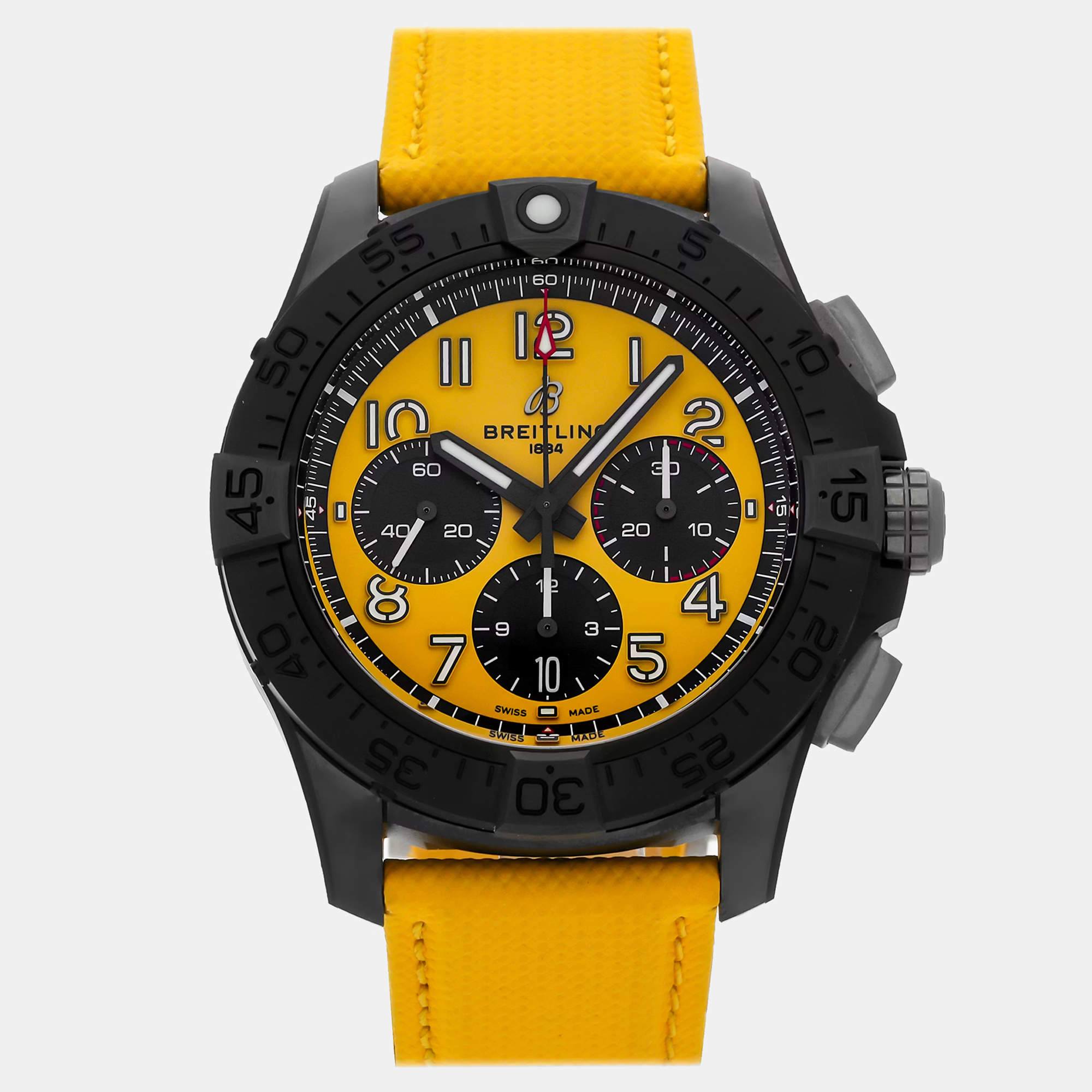 مملوكة مسبقًا ساعة بريتلينغ أفينجر B01 كرونوغراف SB0147101I1X1 أوتوماتيكية 44 مم مستعملة