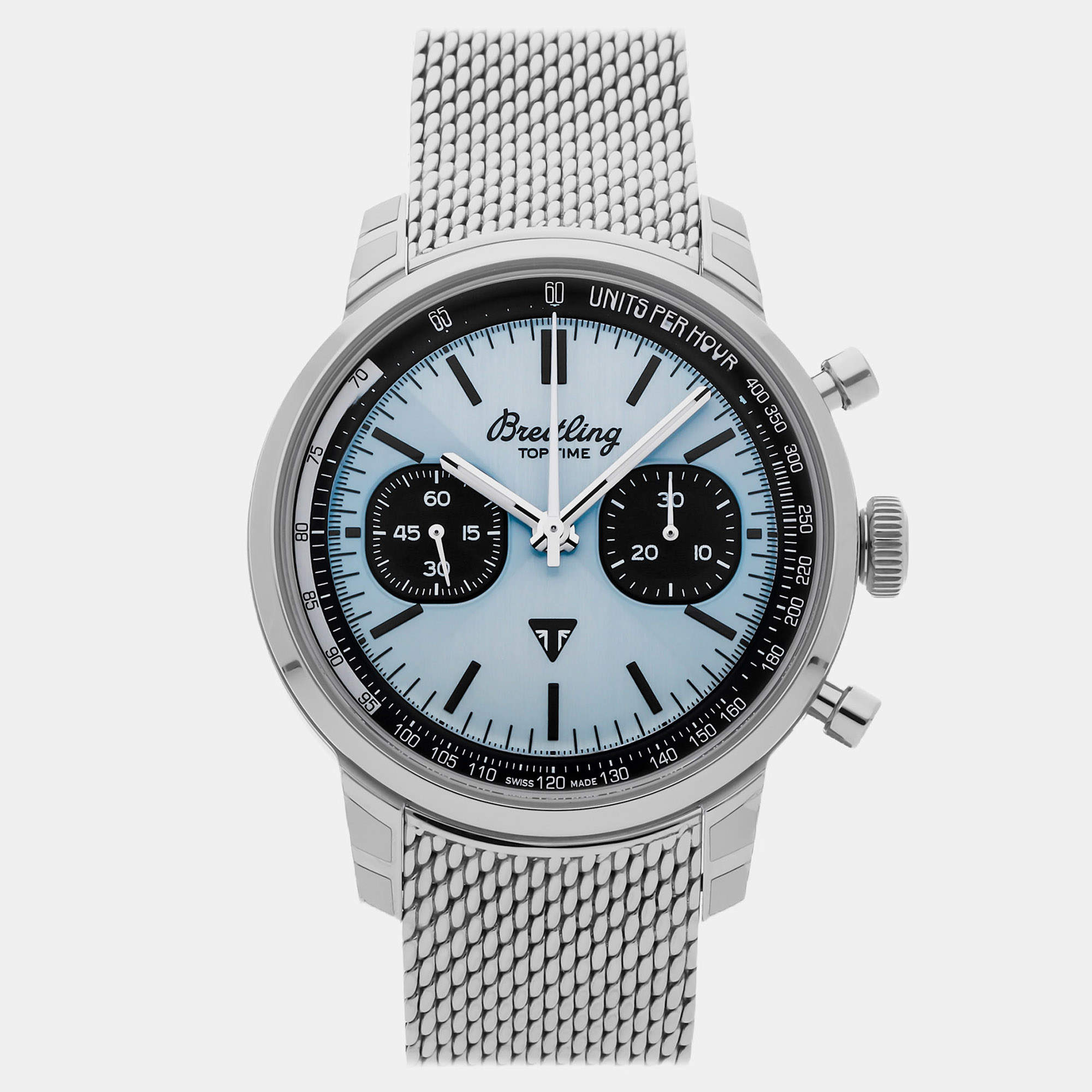 Pre Owned Breitling Top Time AB01764A1C1A1 Blue Stainless Steel Automatic Men's Watches 41mm