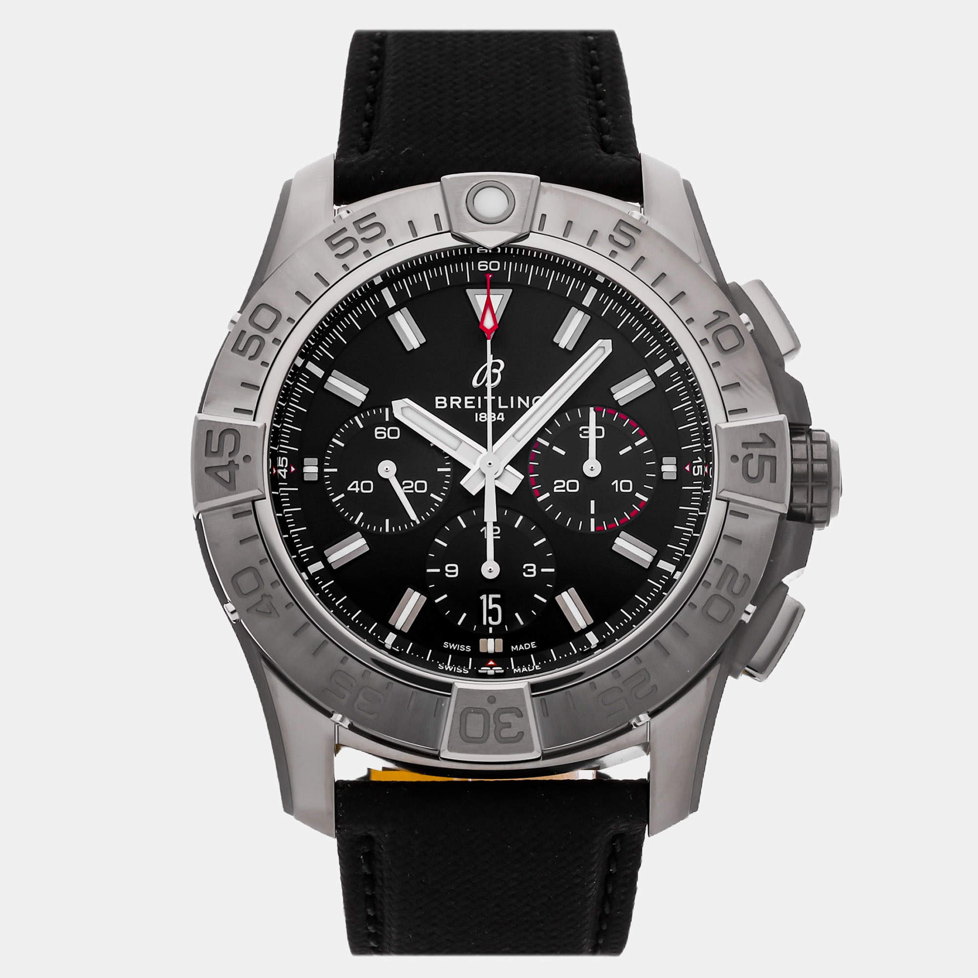 Pre Owned Breitling Avenger EB0148101B1X1 Black Titanium Automatic Men's Watches 46mm
