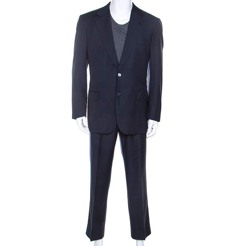 Brioni Navy Blue Wool Palatino Regular Fit Suit XL Brioni | The Luxury ...