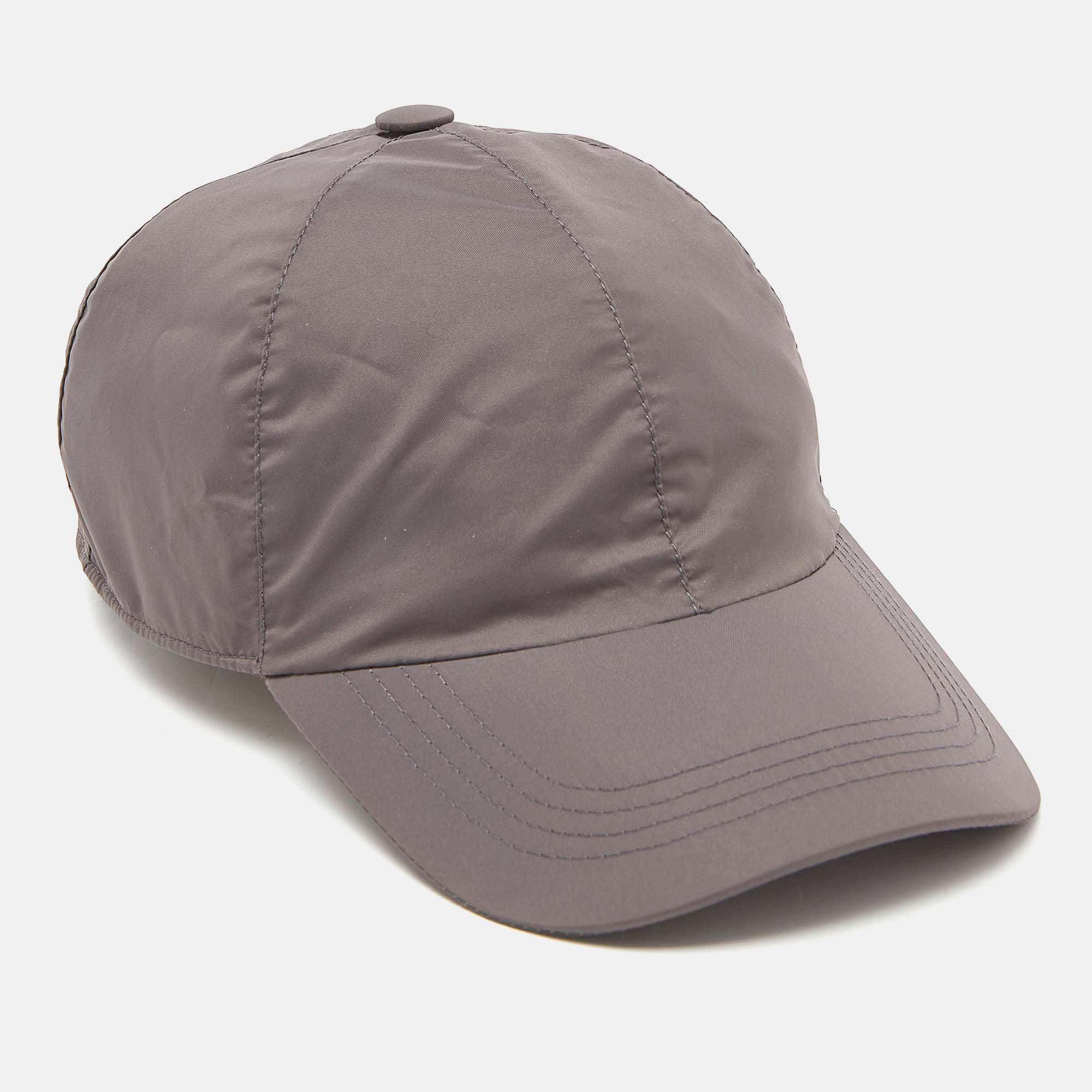 Brunello Cucinelli Taupe Technical Cap L